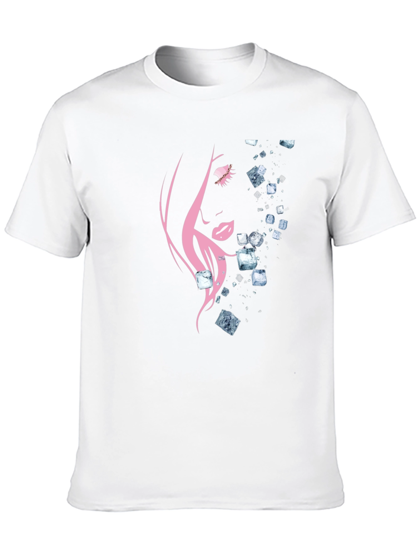 Black Abstract Woman Graphic T-Shirt view 10