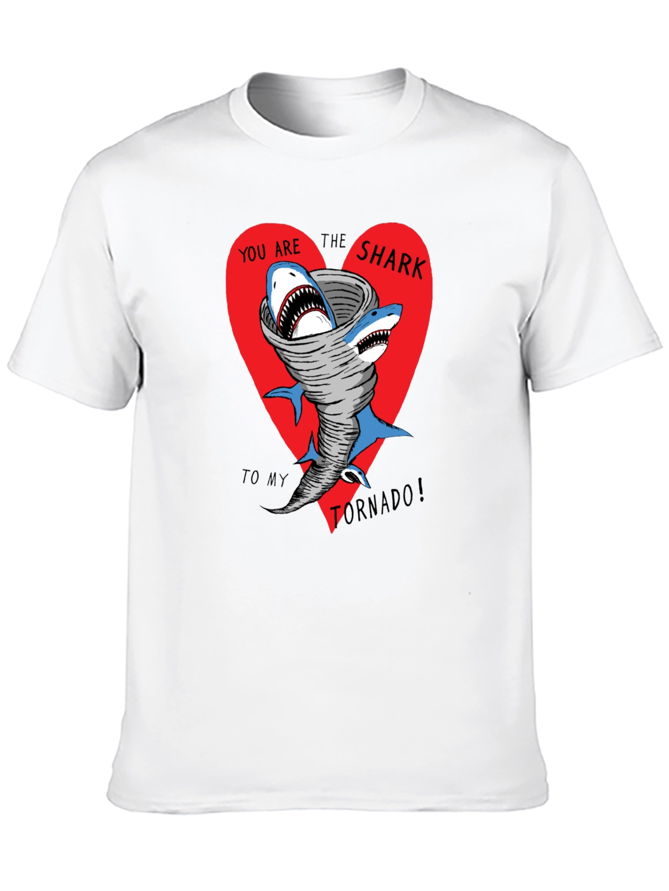 Black Shark Tornado Graphic T-Shirt view 10