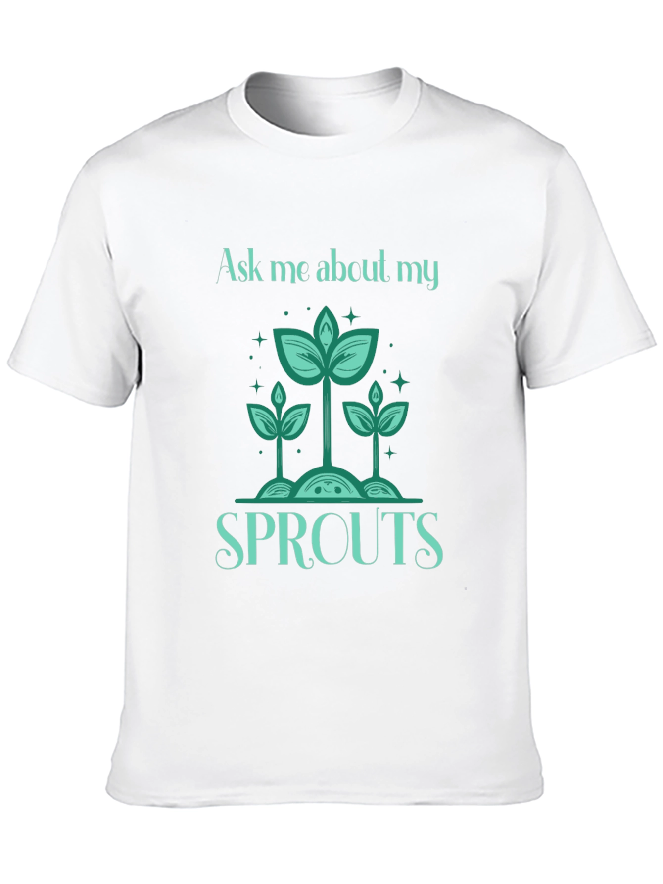 Black Ask Me About My Sprouts T-Shirt - Gardener's Delight view 10