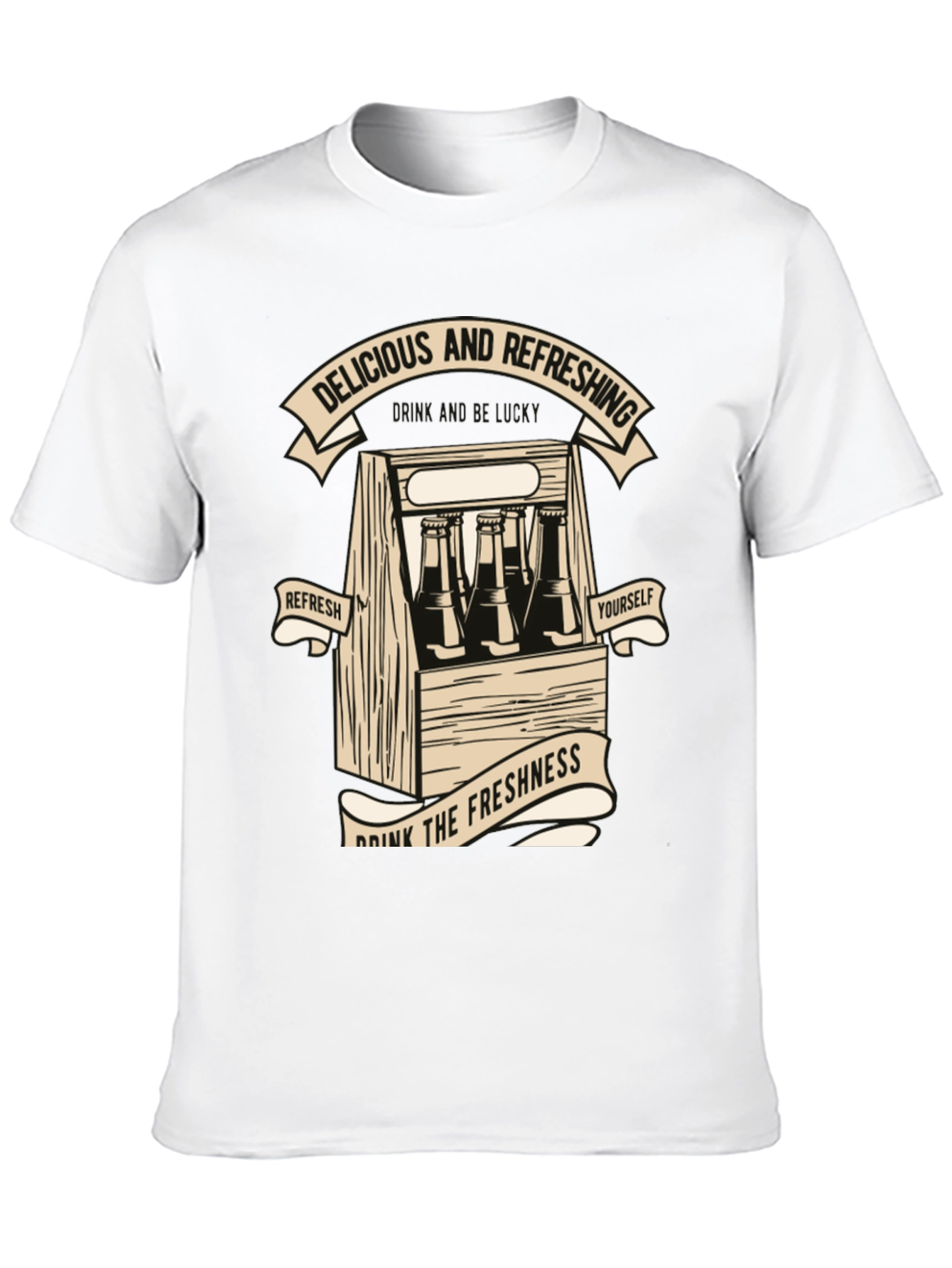 Black Delicious & Refreshing Graphic T-Shirt view 10