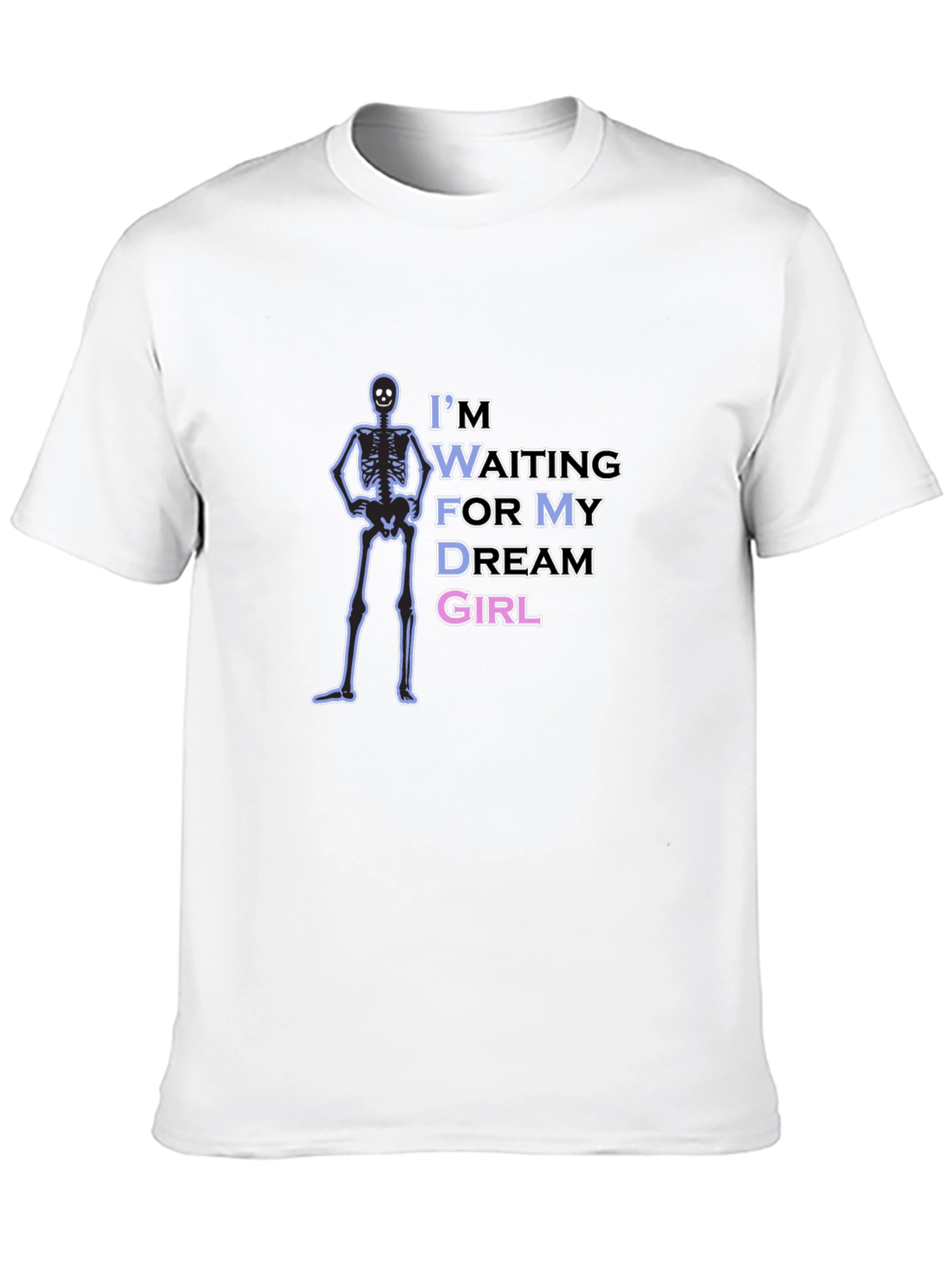 Black Waiting Skeleton Graphic Tee - Men's Black T-Shirt view 10