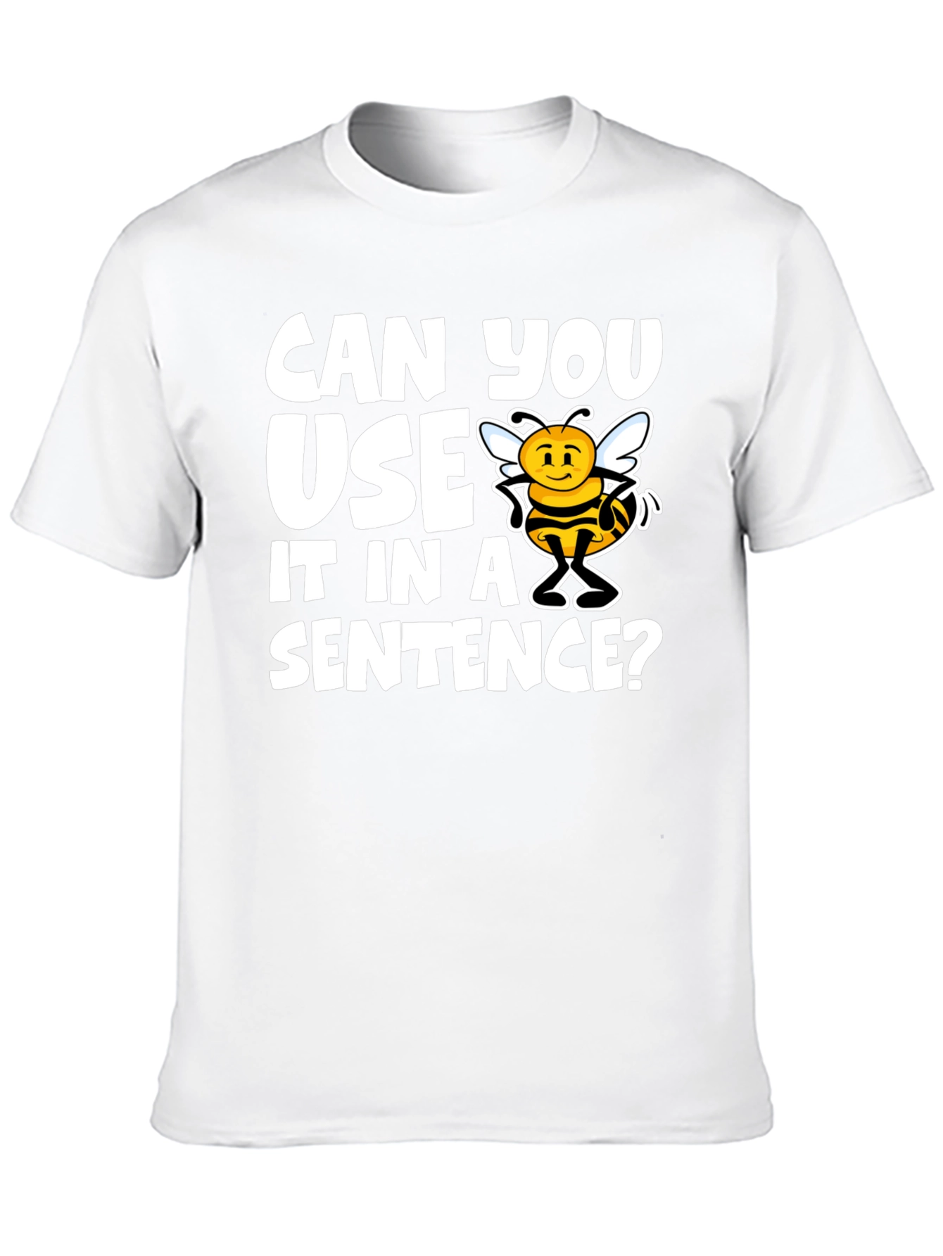 Black Funny Bee Puns T-Shirt "Use it in a Sentence" view 10