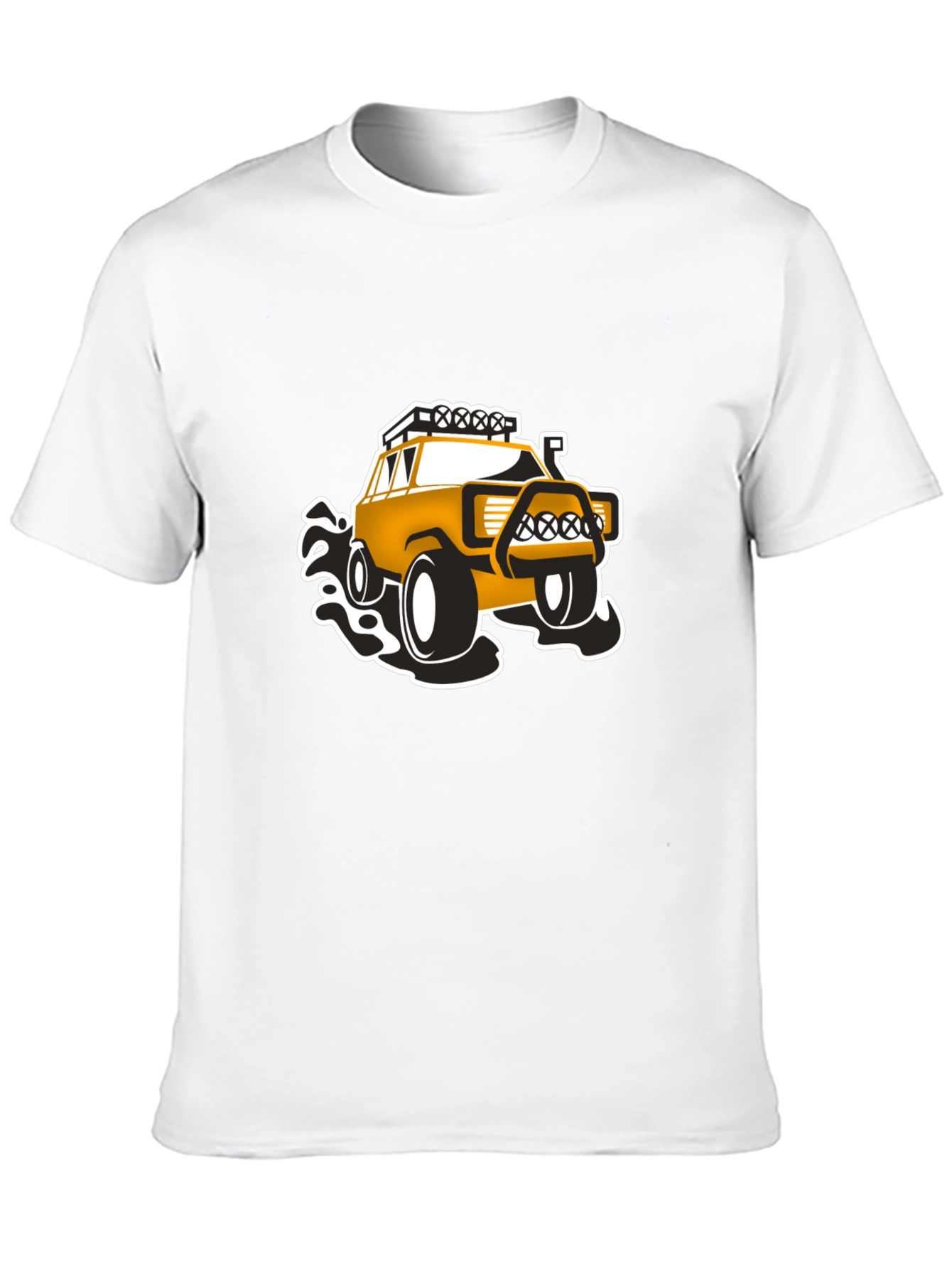 Black Off-Road Adventure T-Shirt - Black, Bold Design view 10