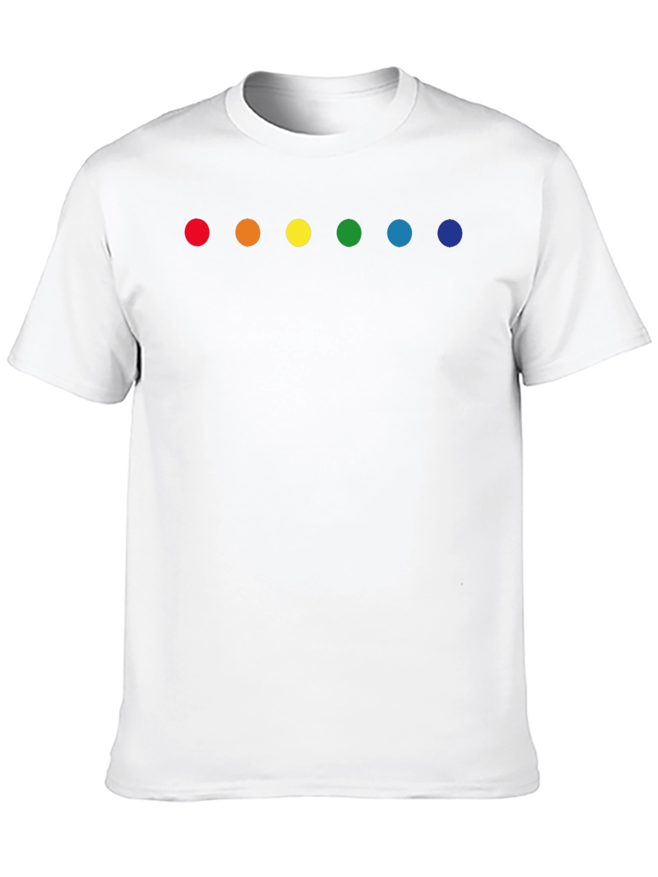 Black Rainbow Dot Graphic Tee - Black Crew Neck view 10