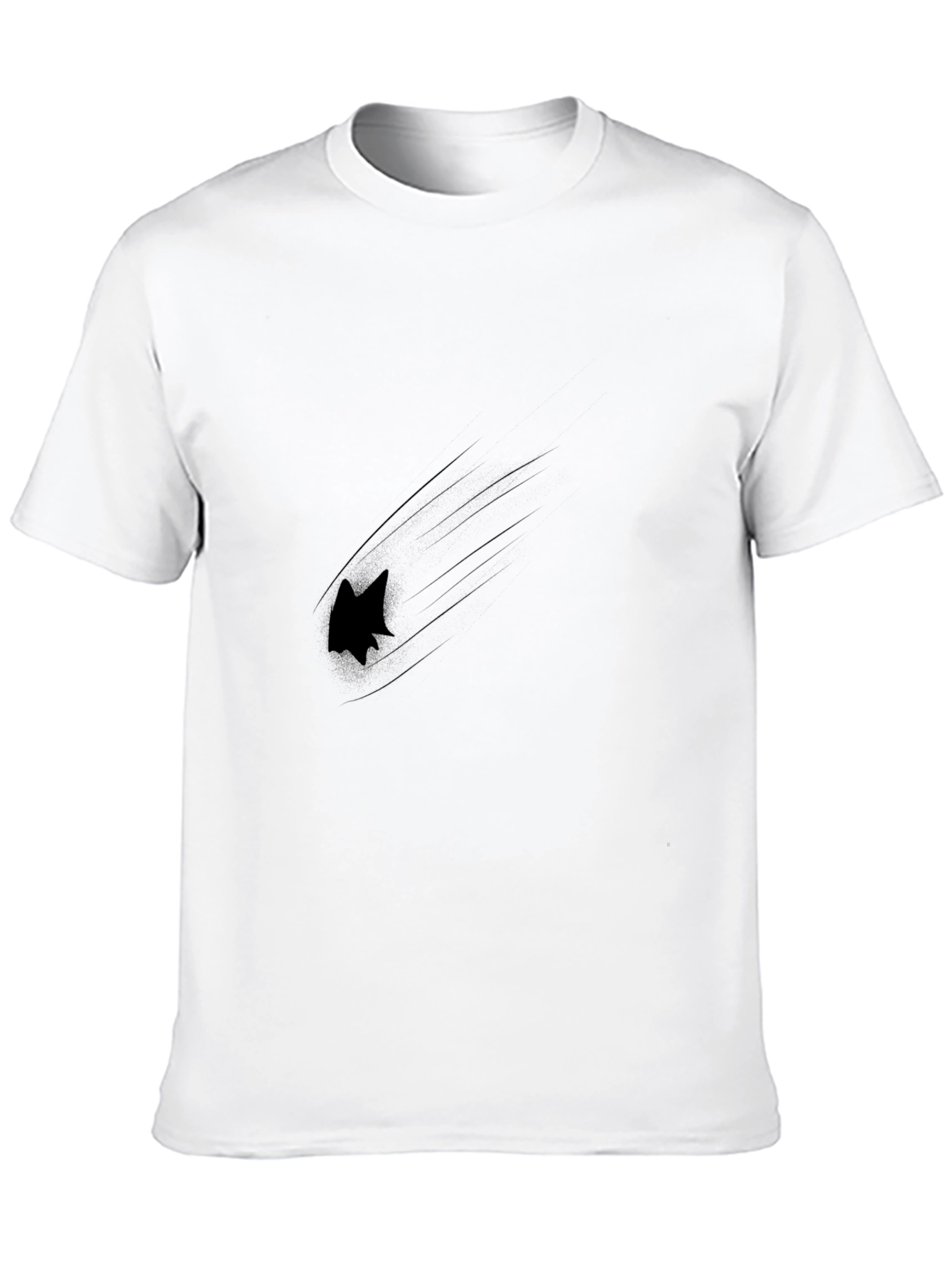 Black Black Graphic Tee - Fast Animal Design view 10