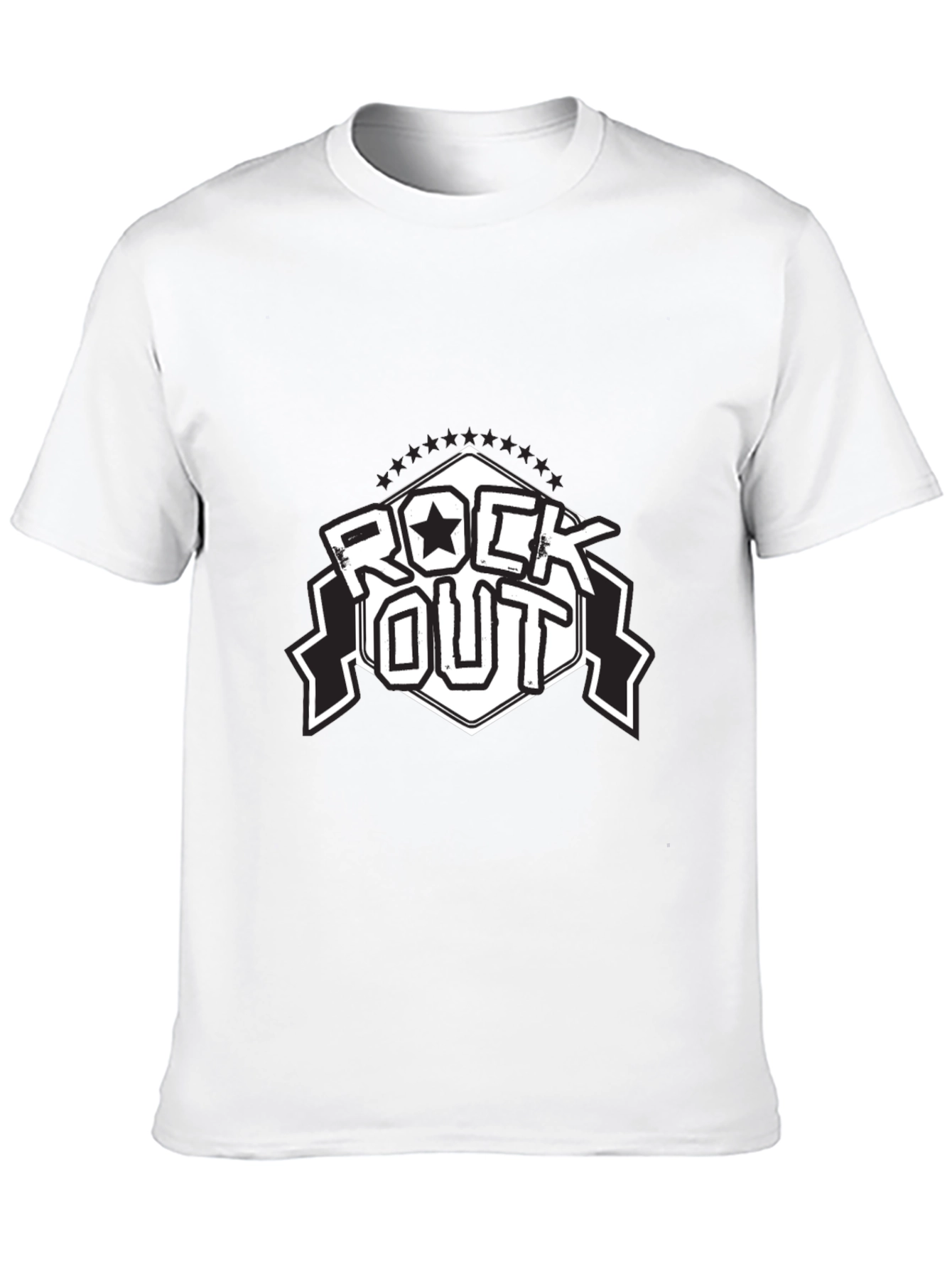 Black Rock Out Black T-Shirt - Stylish Graphic Tee view 10