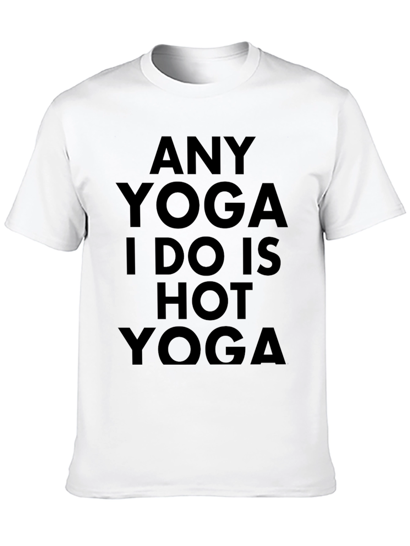 Black Funny Hot Yoga Graphic Tee view 10