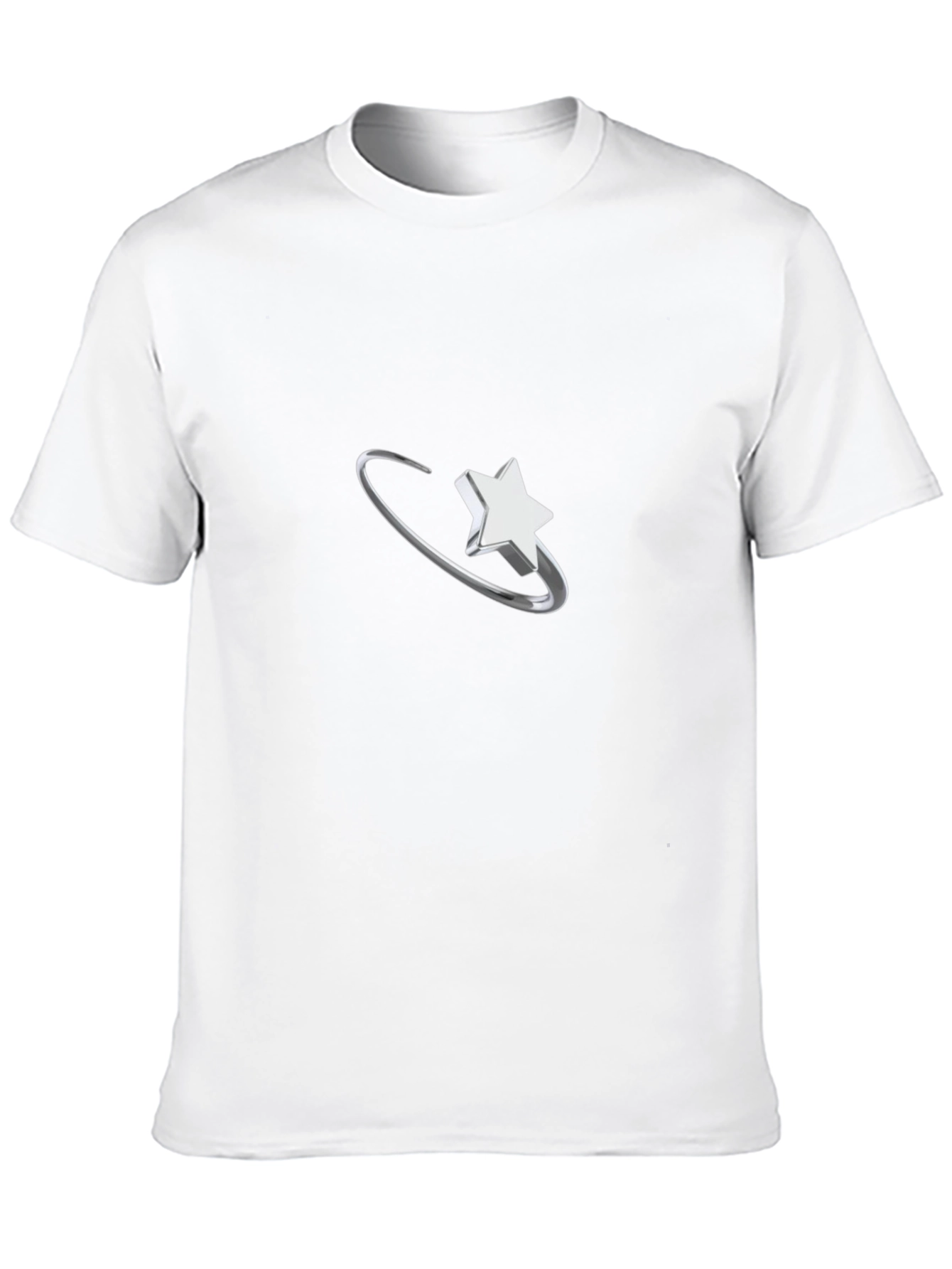 Black Orbiting Star Graphic Black T-Shirt view 10