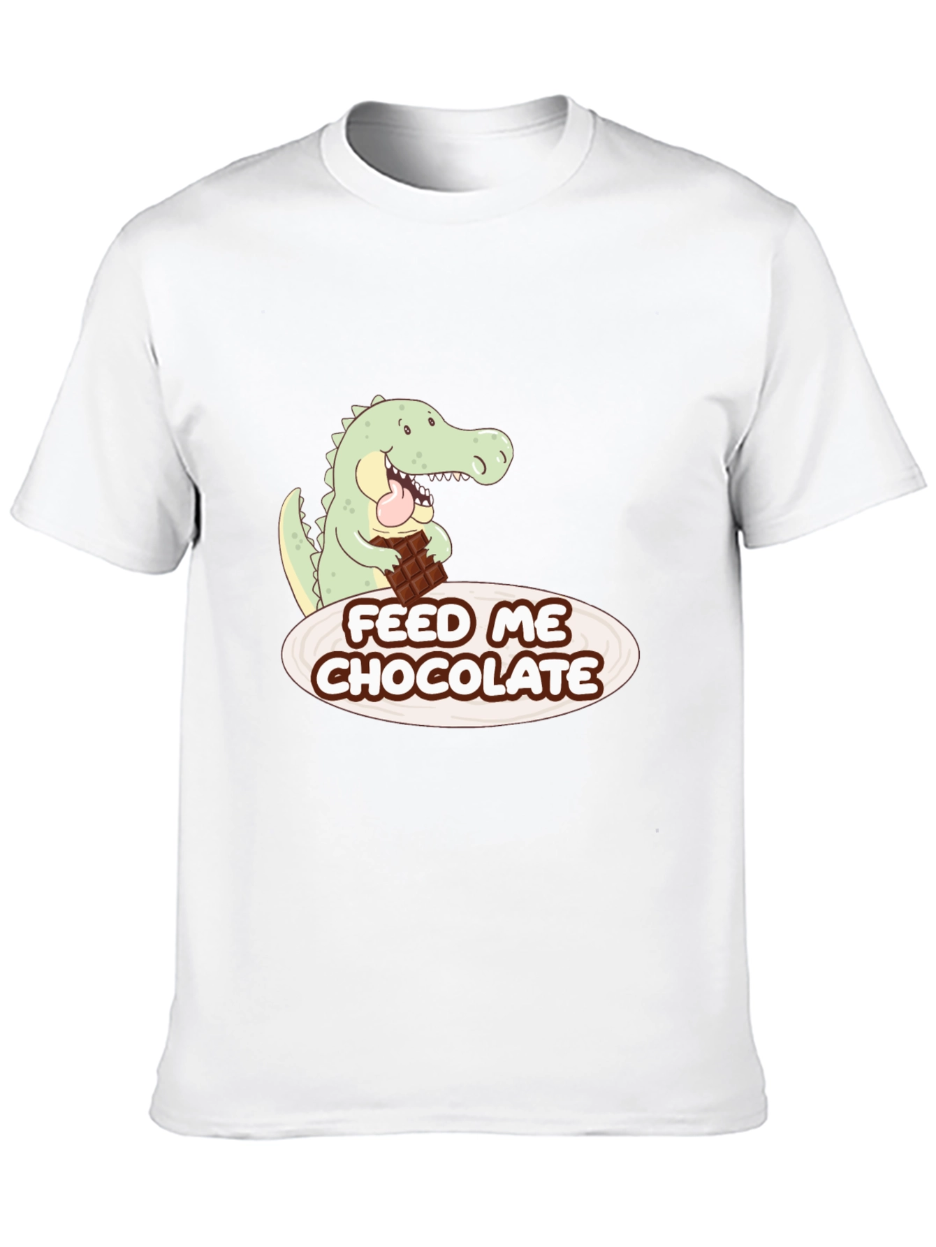 Black Funny Alligator Chocolate Lover Graphic Tee view 10