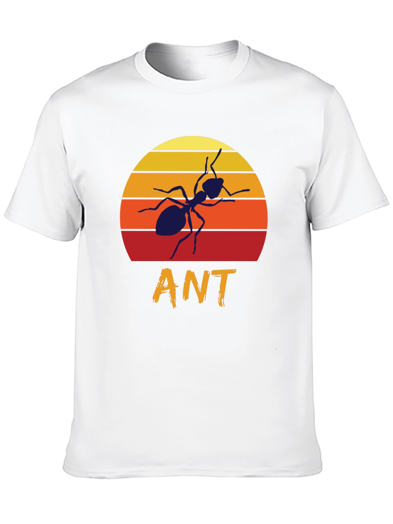 Black Retro Sunset Ant Graphic T-Shirt view 10