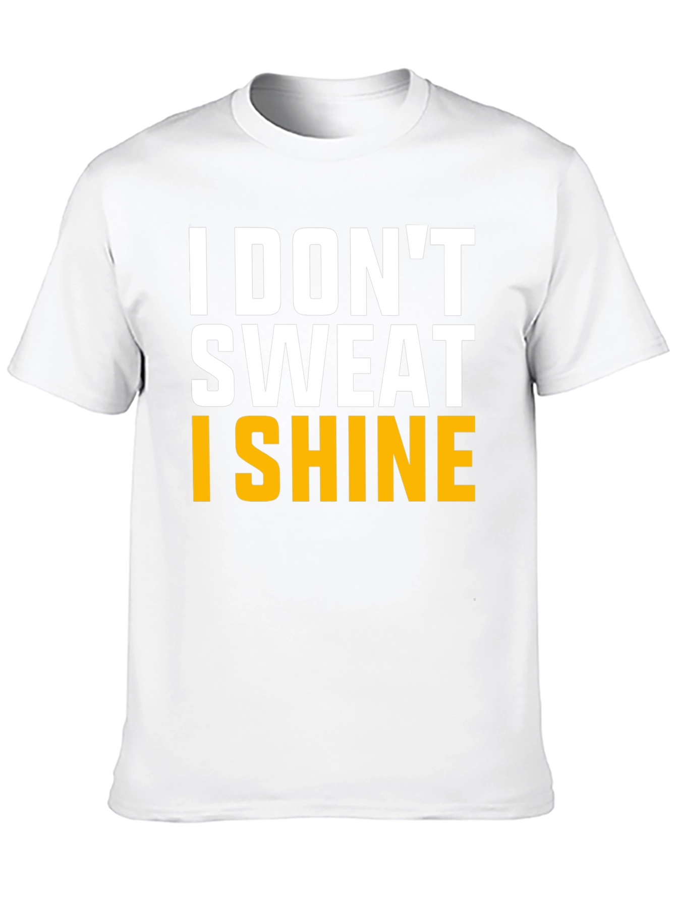 Black I Don't Sweat I Shine Graphic Tee view 10