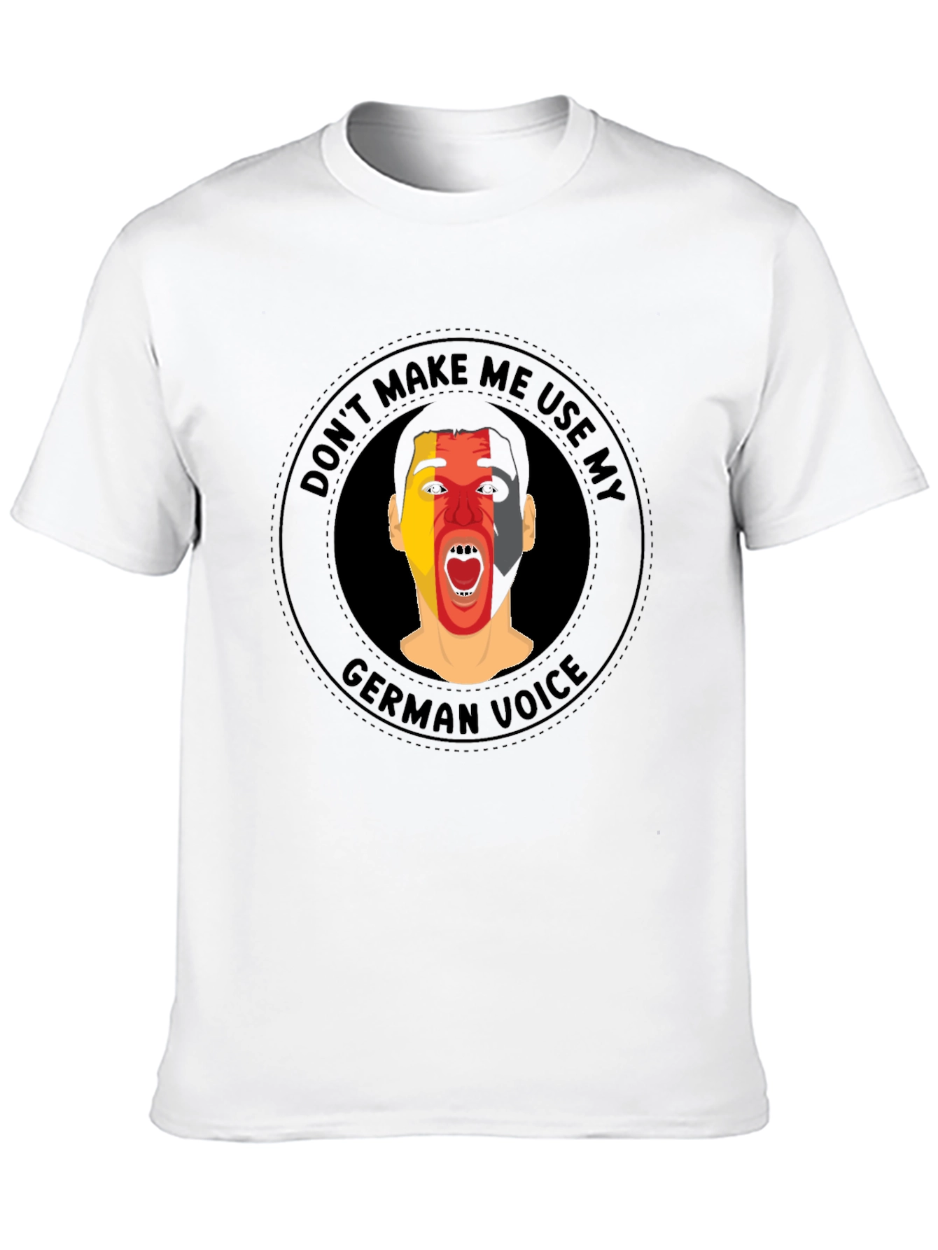 Black Don't Make Me Use My German Voice T-Shirt view 10