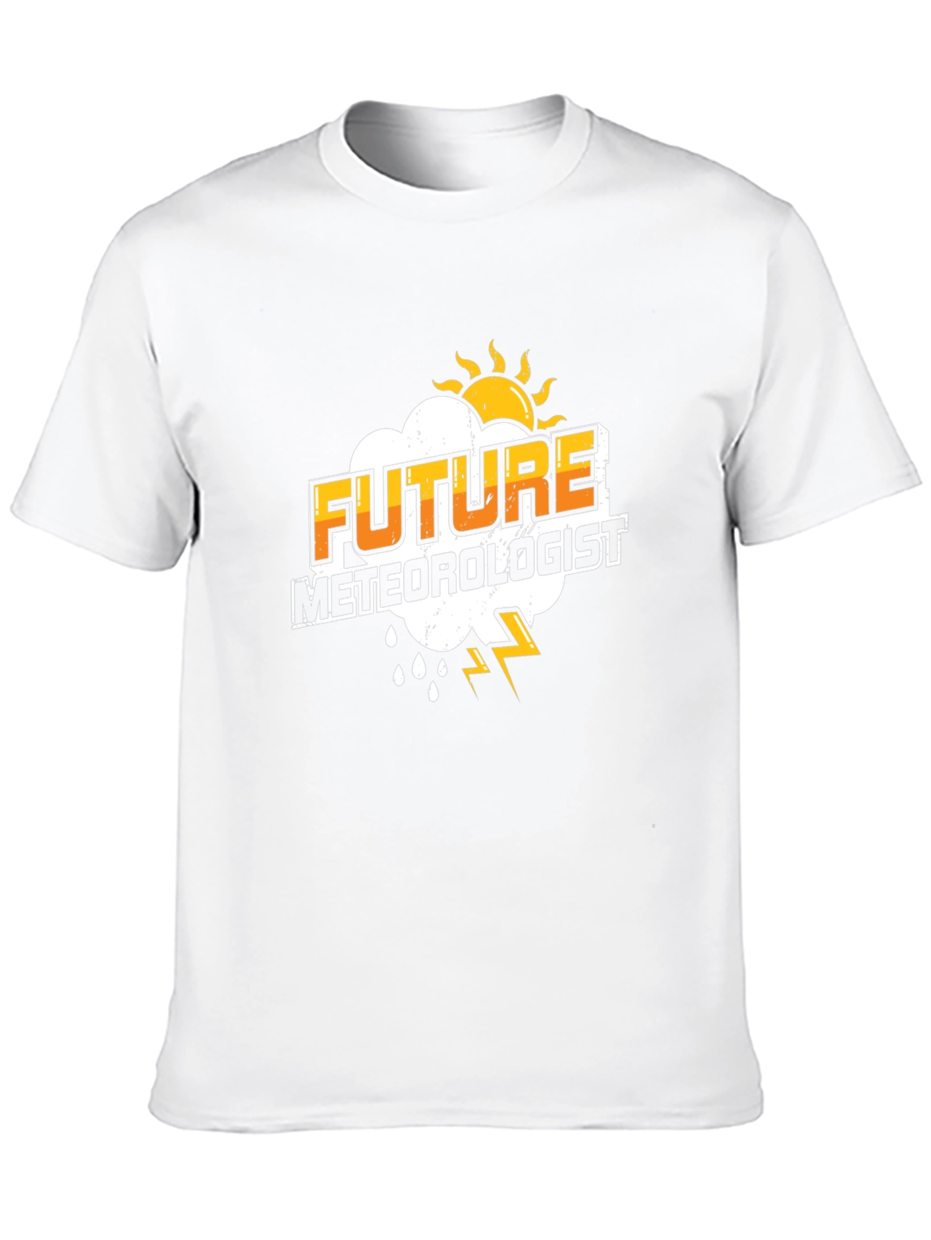Black Future Meteorologist Black T-Shirt view 10