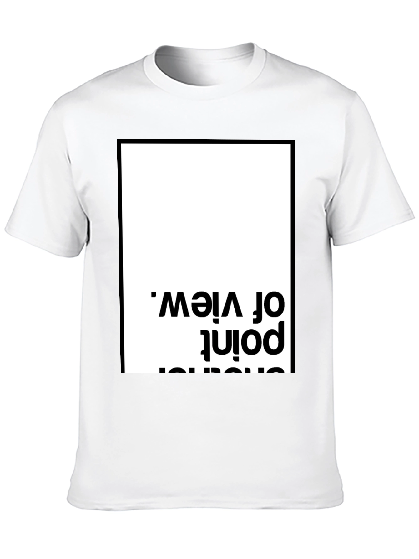 Black Unique Perspective Tee - Black Cotton T-Shirt view 10