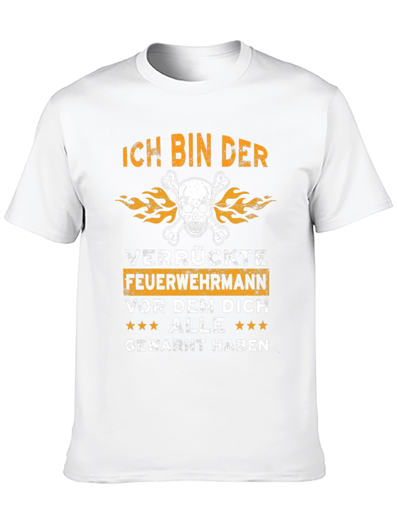 Black Ich Bin Der Verrückte Feuerwehrmann T-Shirt view 10