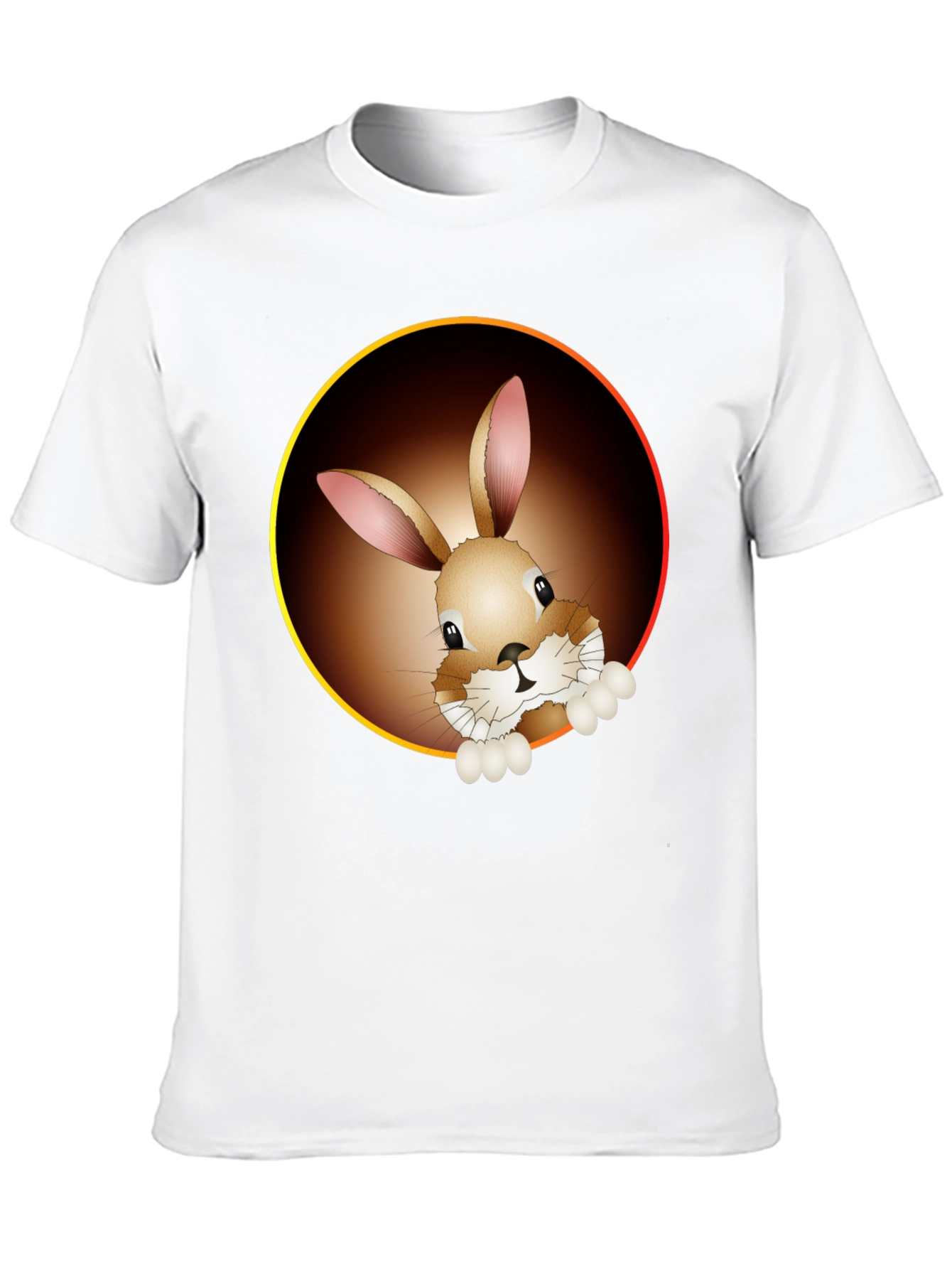 Black Bunny Graphic Tee - Cute Animal Print Shirt view 10