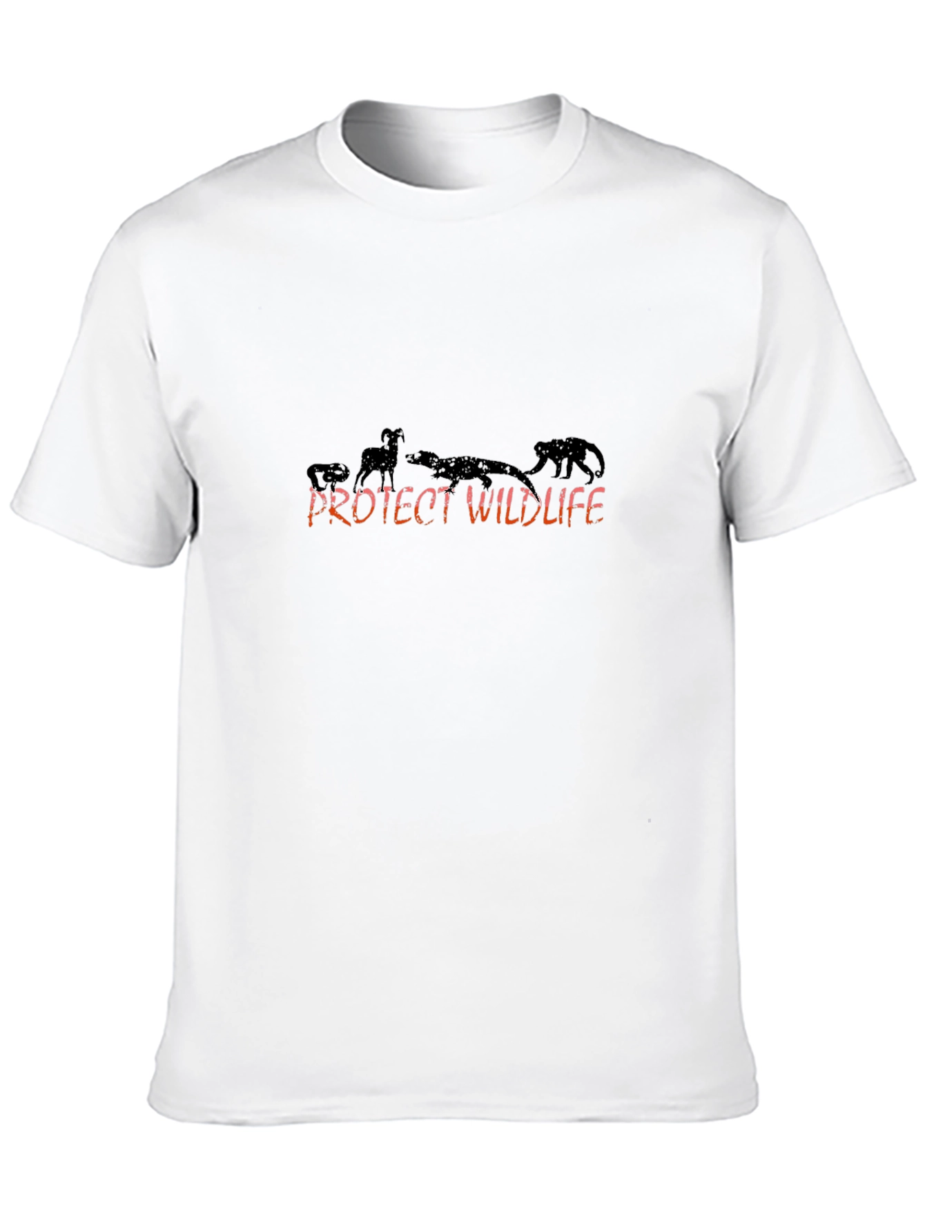 Black Protect Wildlife Graphic T-Shirt - Black view 10