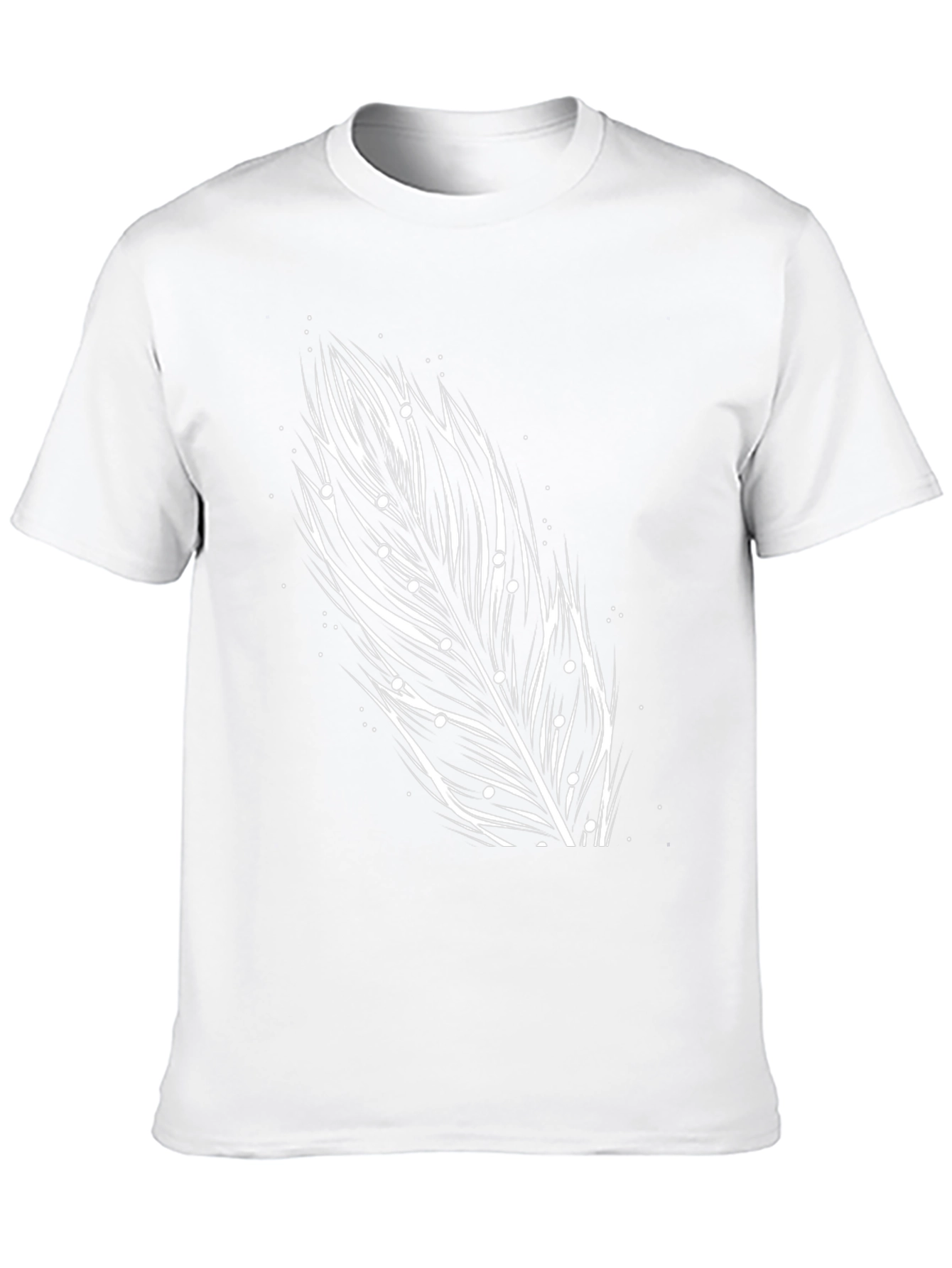 Black Feather Graphic Tee - Unique Design, Soft Cotton view 10