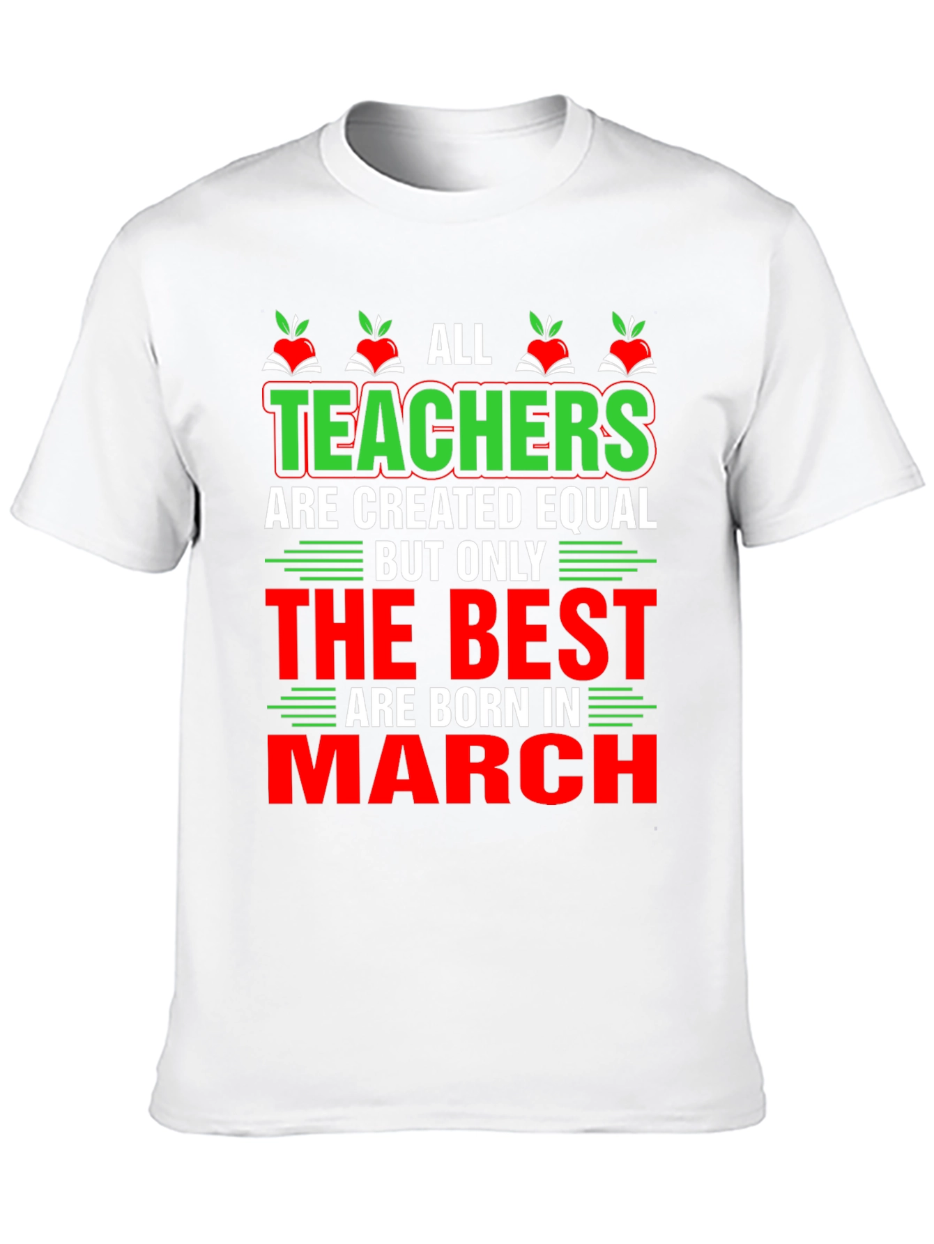 Black All Teachers are Created Equal T-Shirt view 10