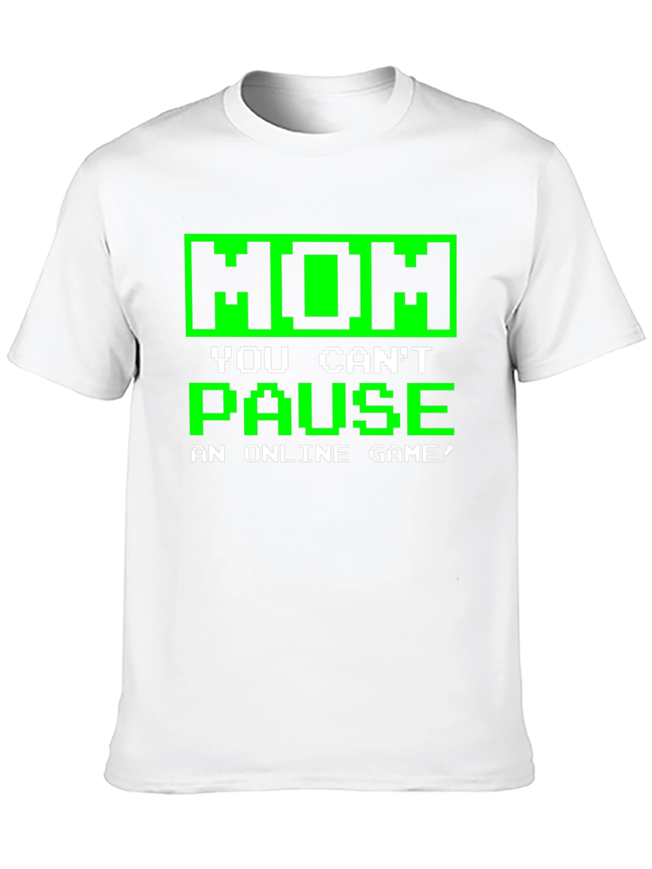 Black Gamer T-Shirt - Mom You Can't Pause view 10