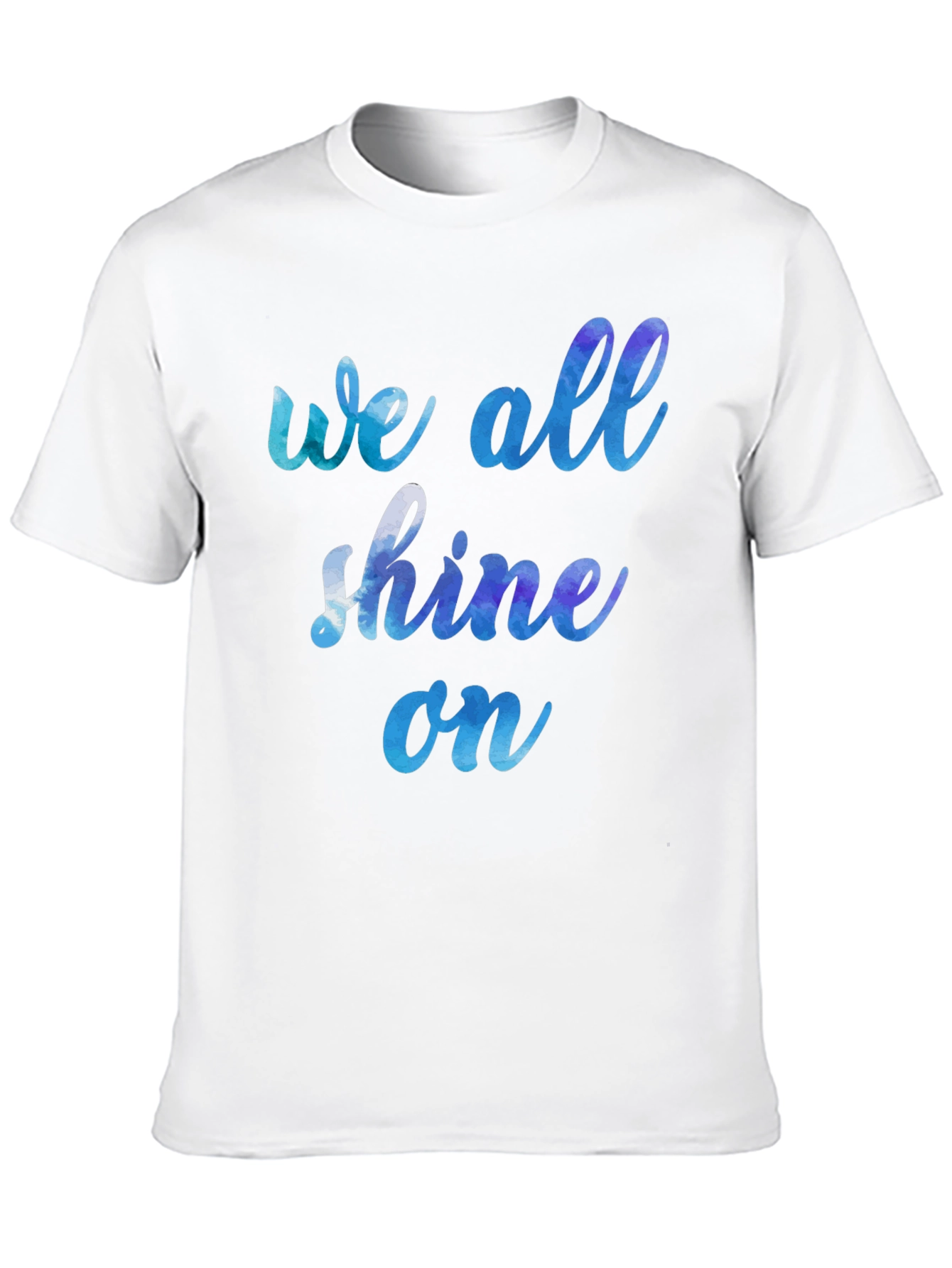 Black We All Shine On Graphic Tee - Soft Cotton Blend view 10