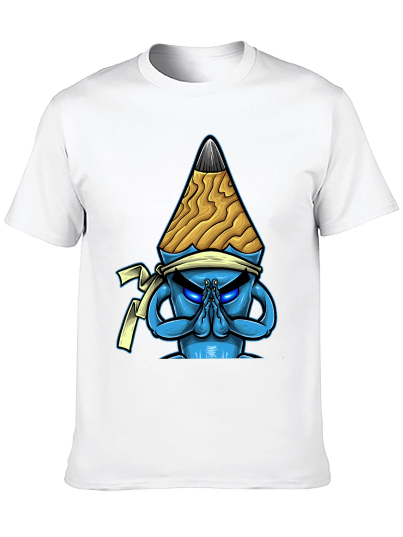 Black Pencil Ninja Graphic T-Shirt - Cool Unique Design view 10