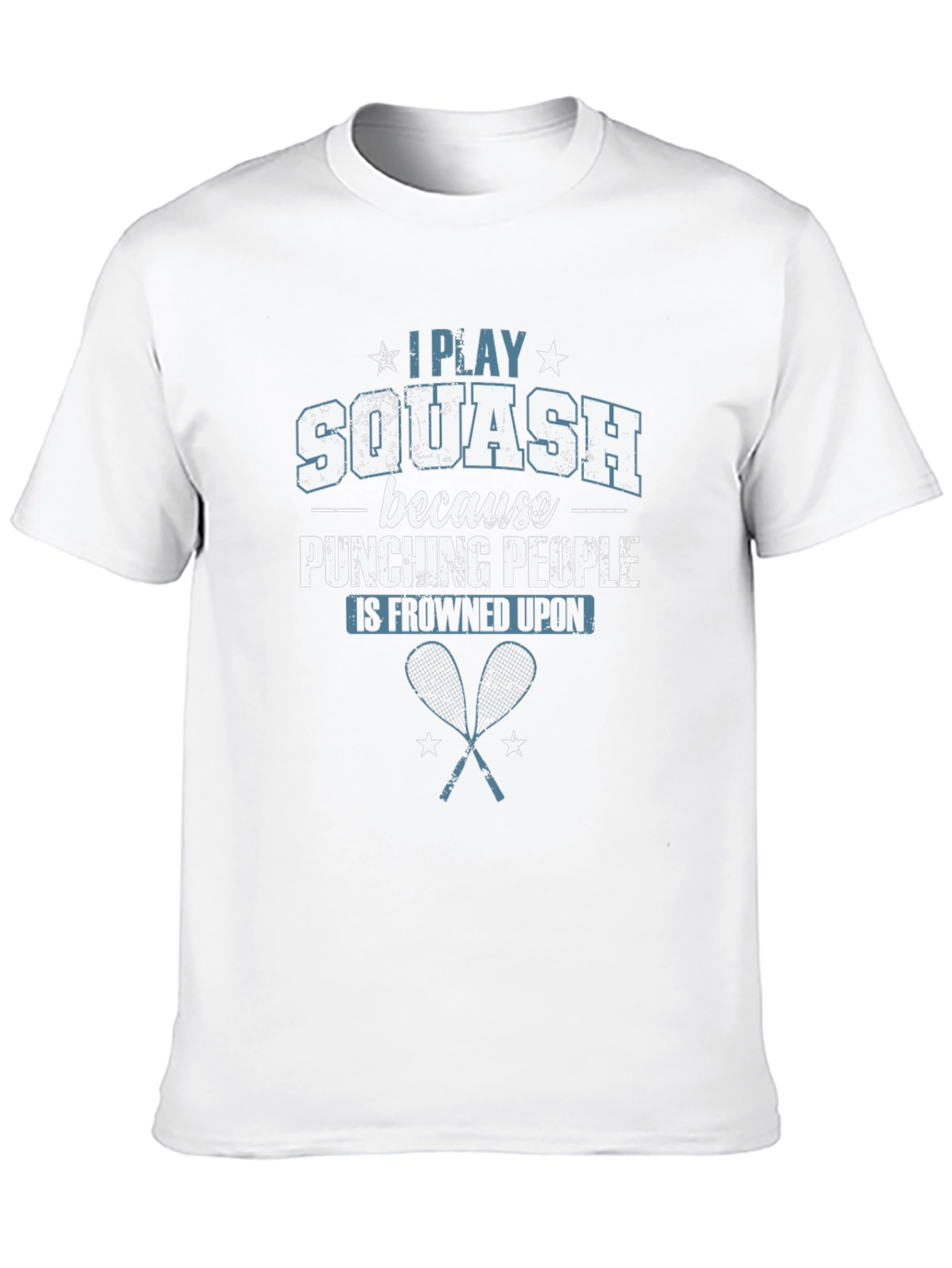 Black Funny Squash Player T-Shirt view 10