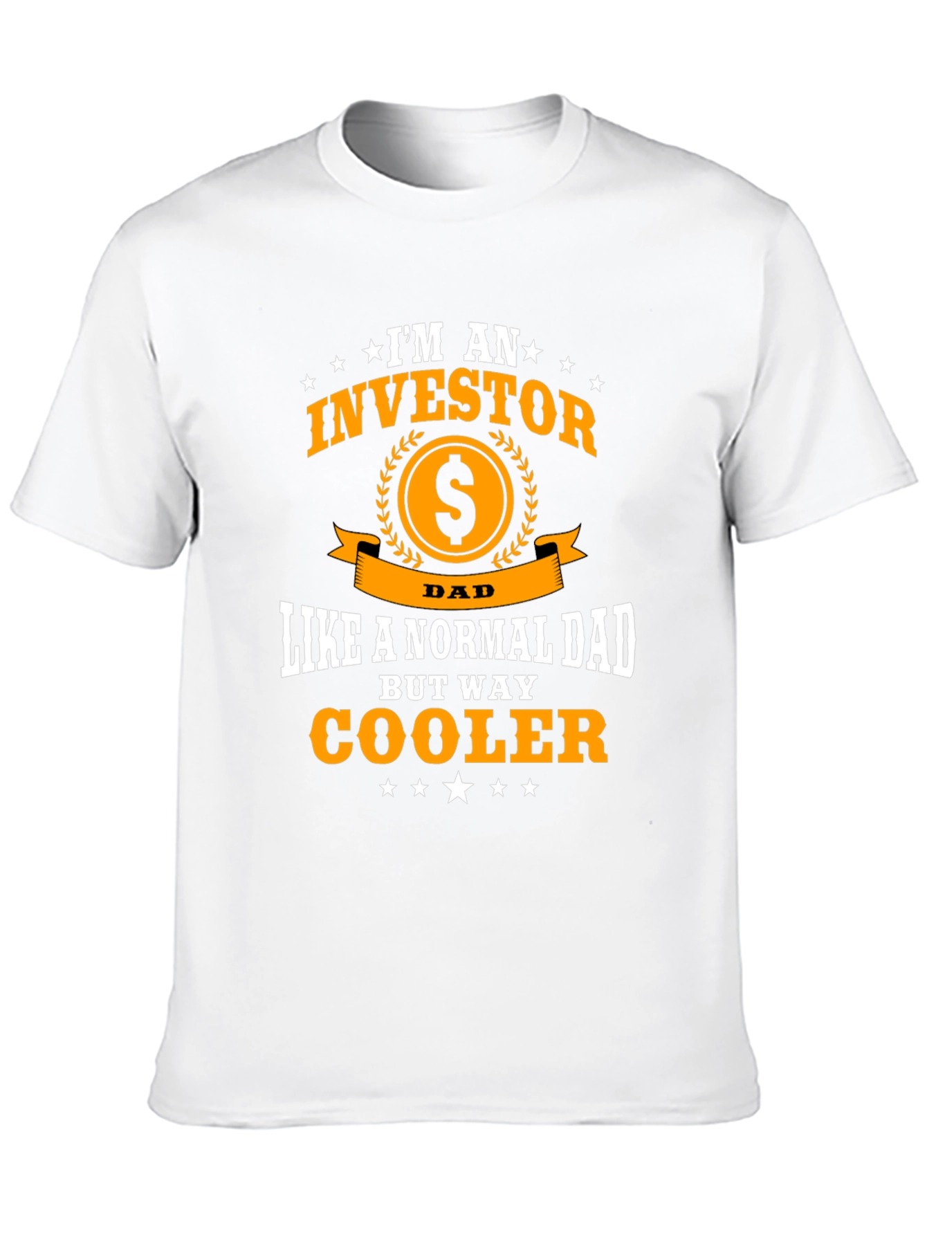 Black Investor Dad T-Shirt - Cool Father's Day Tee view 10