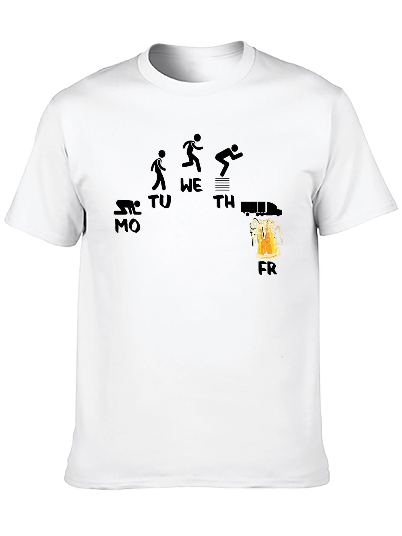 Black Workout to Beer Friday T-Shirt view 10