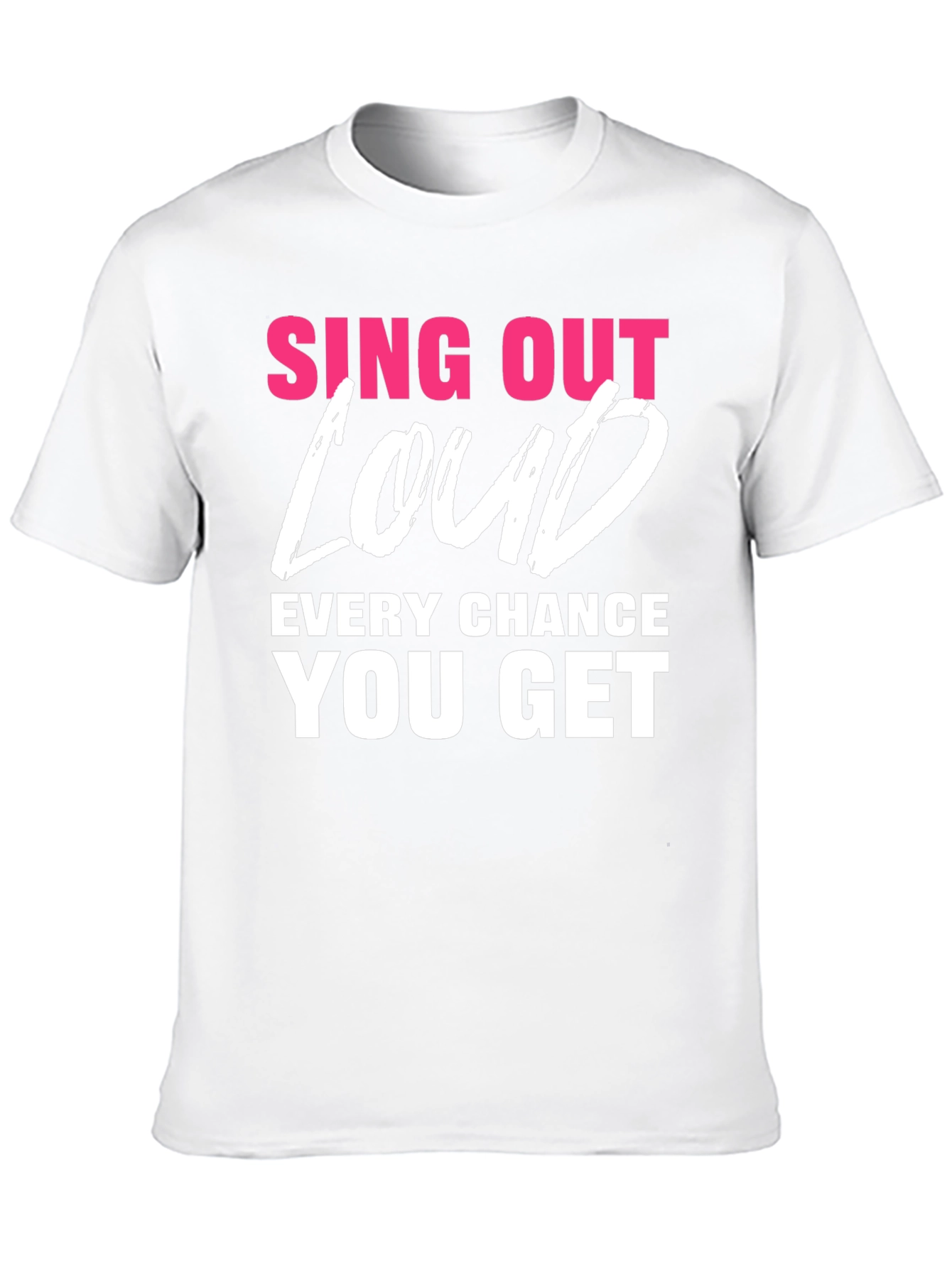 Black Sing Out Loud T-Shirt - Motivational Tee view 10