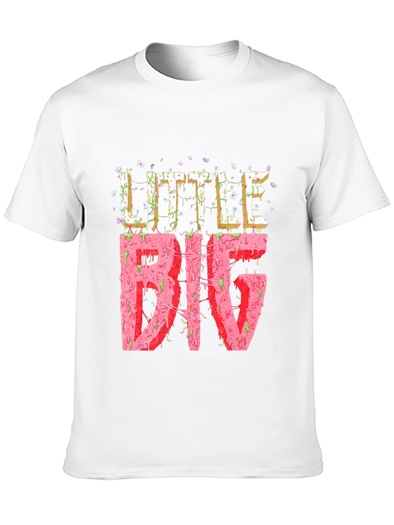 Black Little Big Graphic Tee - Statement T-Shirt view 10