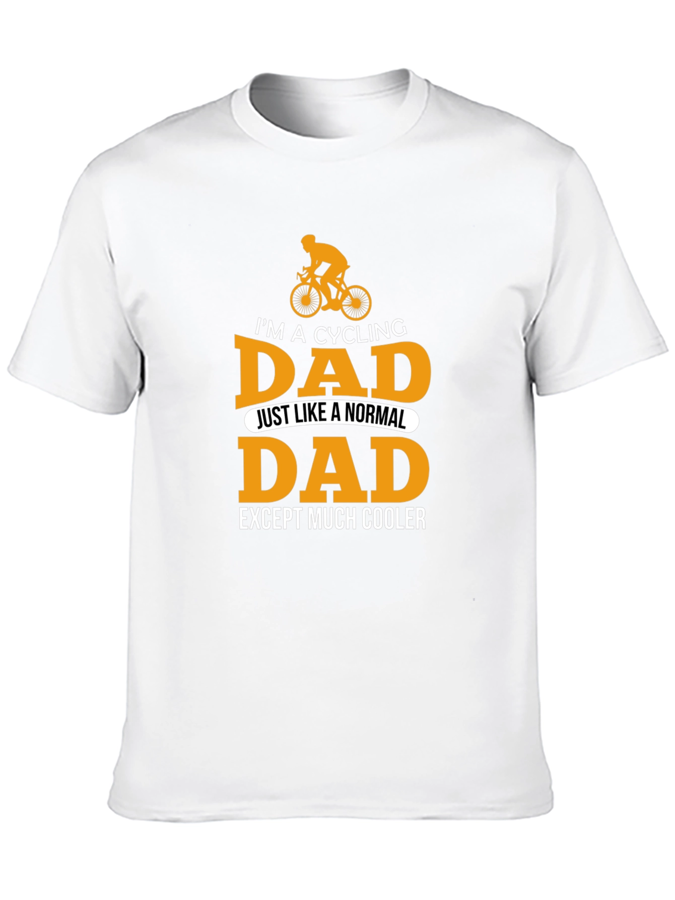 Black Cycling Dad T-Shirt - Cool Father's Day Gift view 10