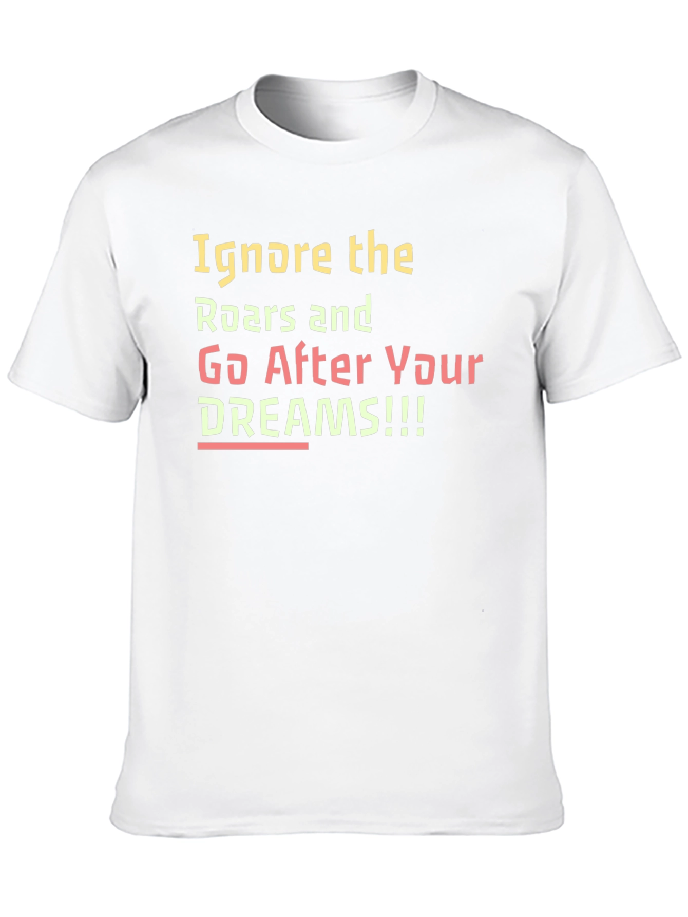 Black Inspirational 'Ignore the Roars' Black T-Shirt view 10