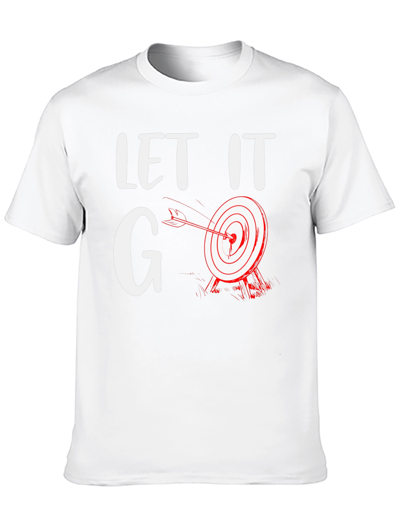 Black Let It Go Target T-Shirt - Funny Archery Tee view 10