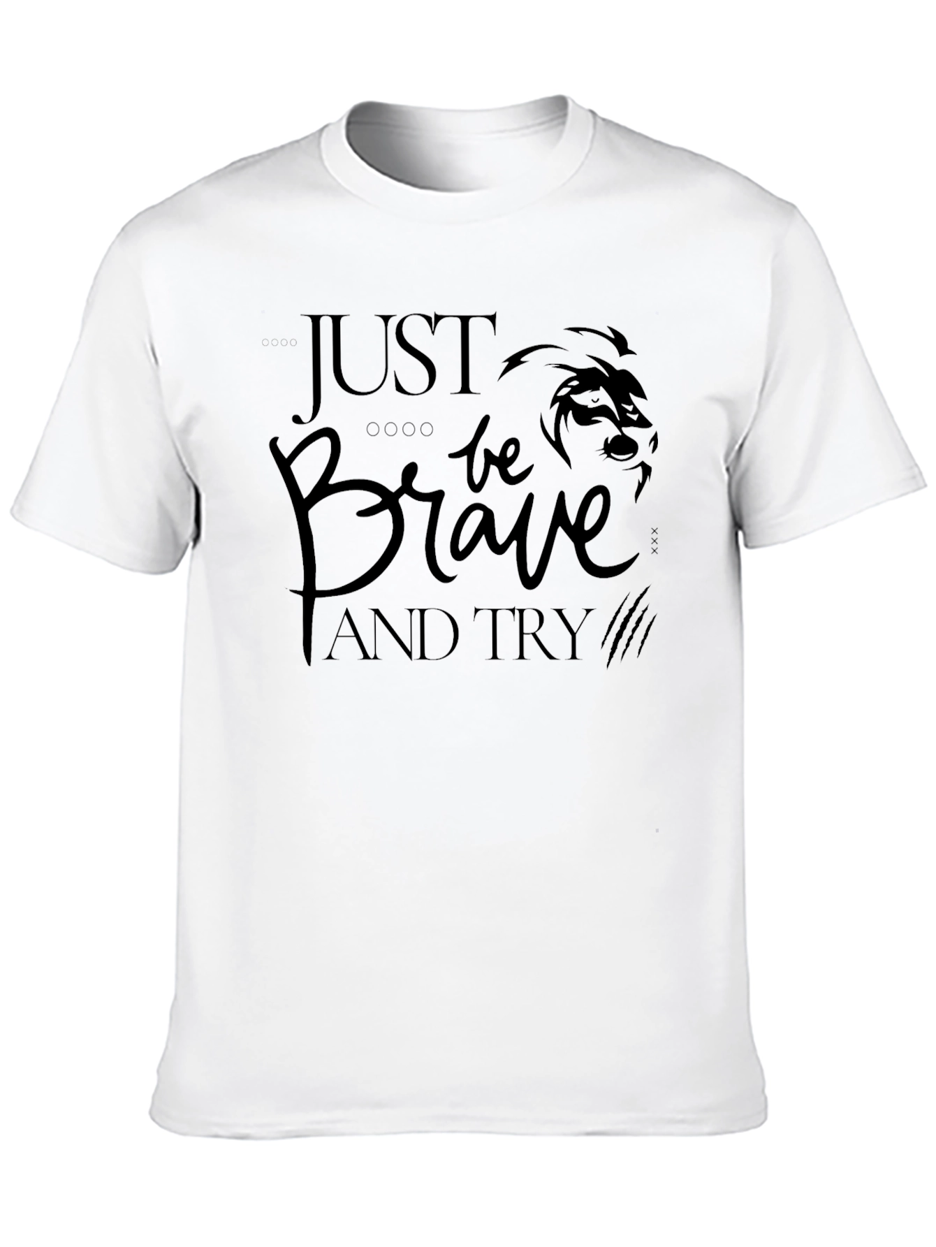 Black Just Be Brave T-Shirt - Black Graphic Tee view 10