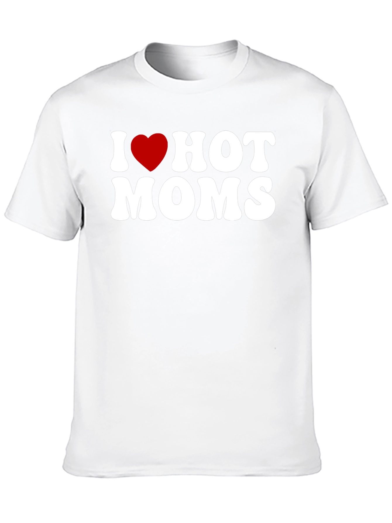 Black I Heart Hot Moms Graphic Tee view 10