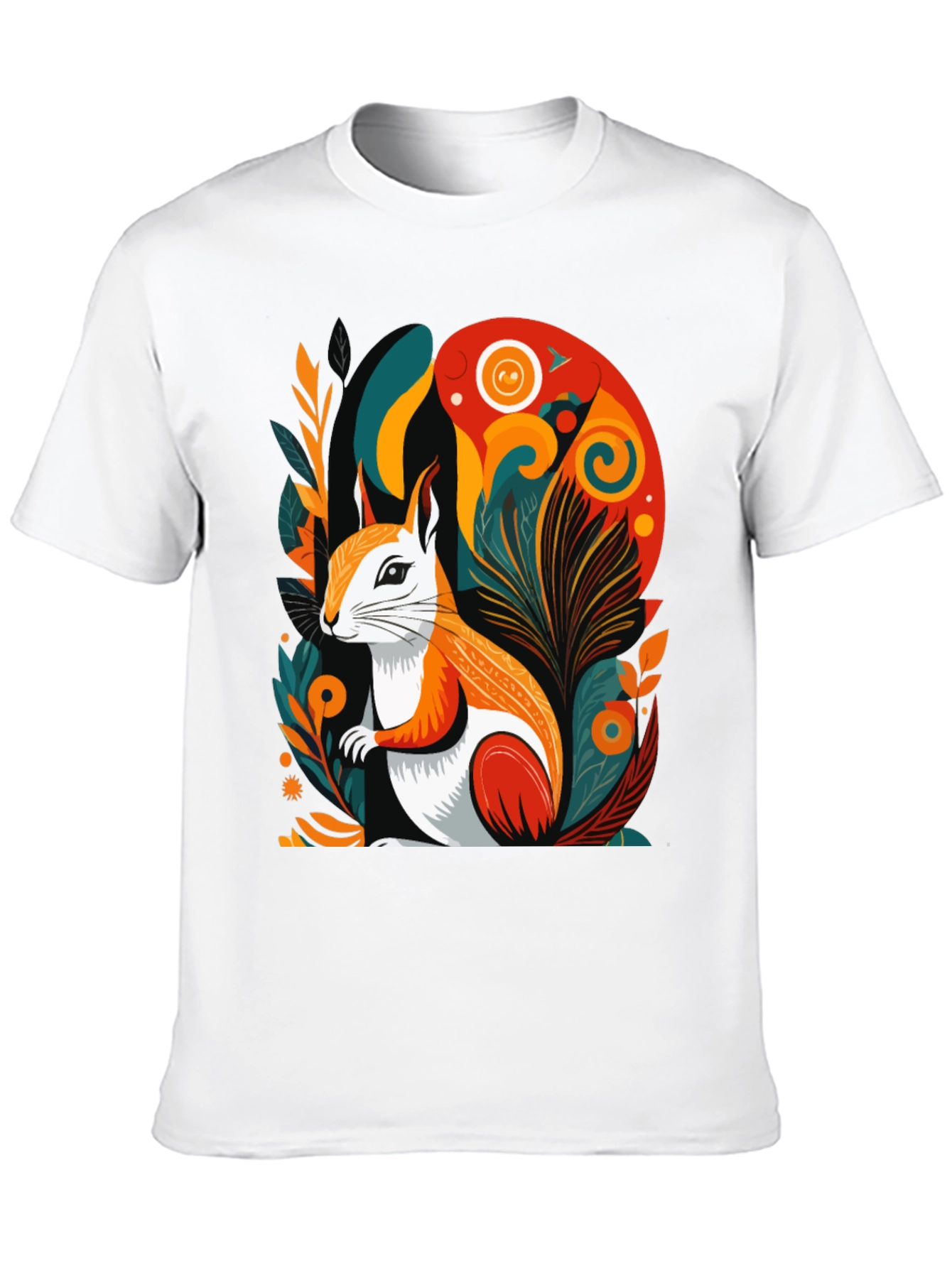 Black Squirrel Art Graphic Tee - Modern Style view 10