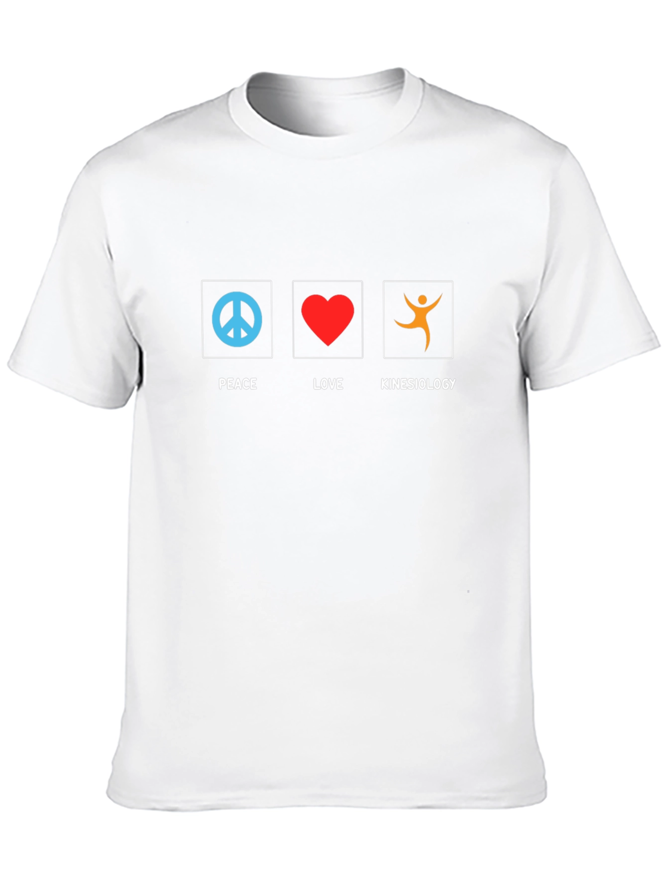 Black Peace Love Kinesiology T-Shirt - Black view 10