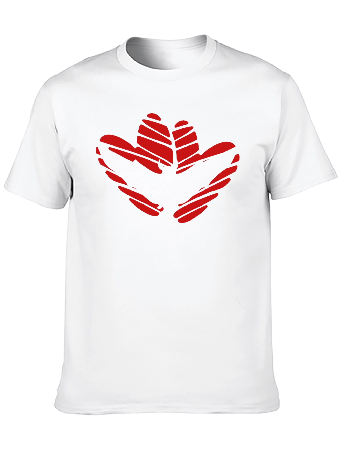 Black Red Flower Print Black T-Shirt view 10