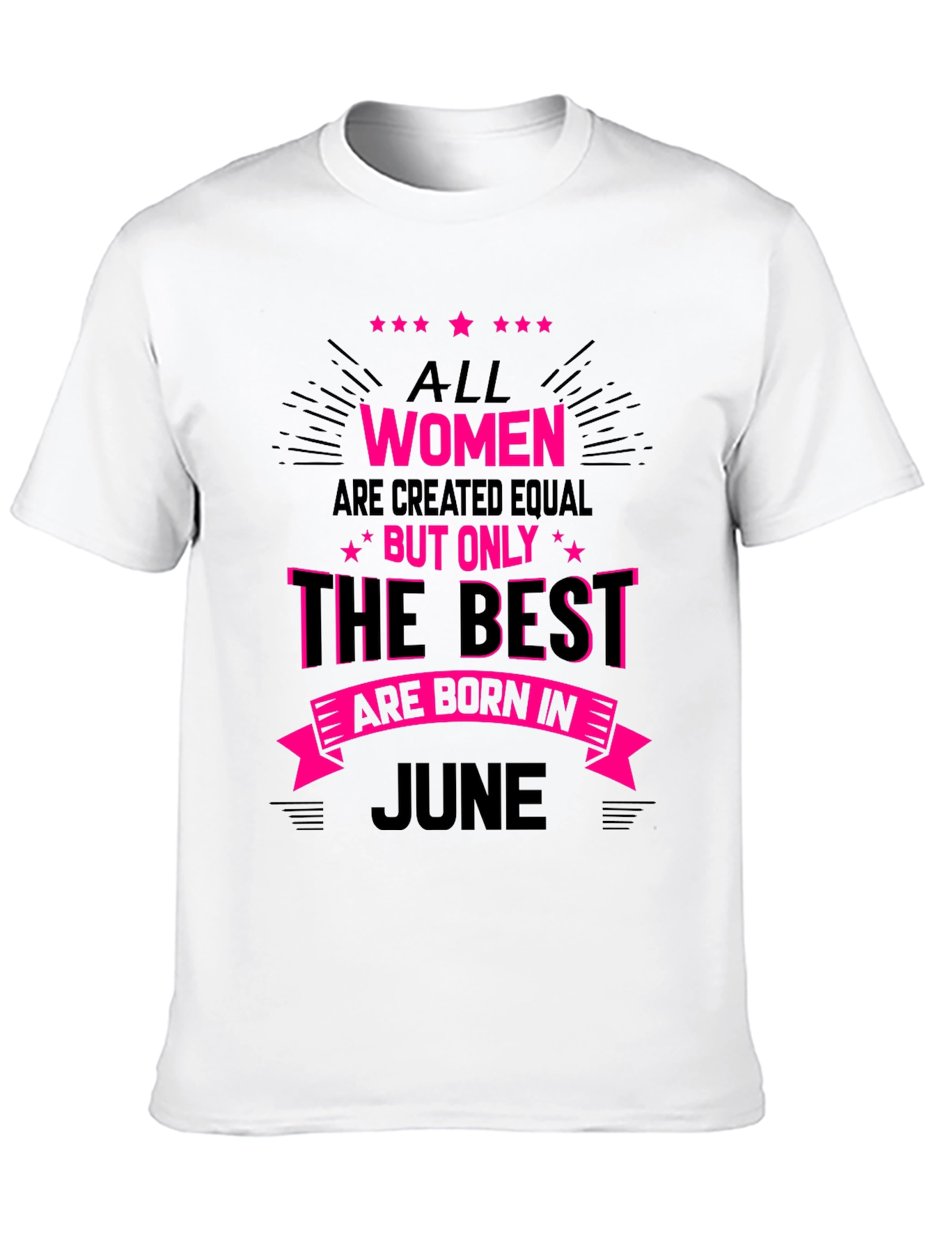 Black Best Women are Born in June T-Shirt view 10