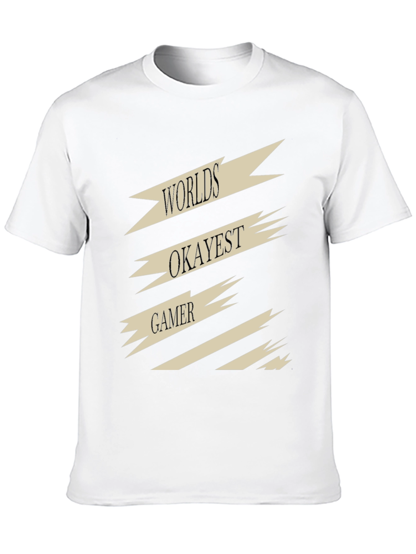 Black World's Okayest Gamer Black T-Shirt view 10