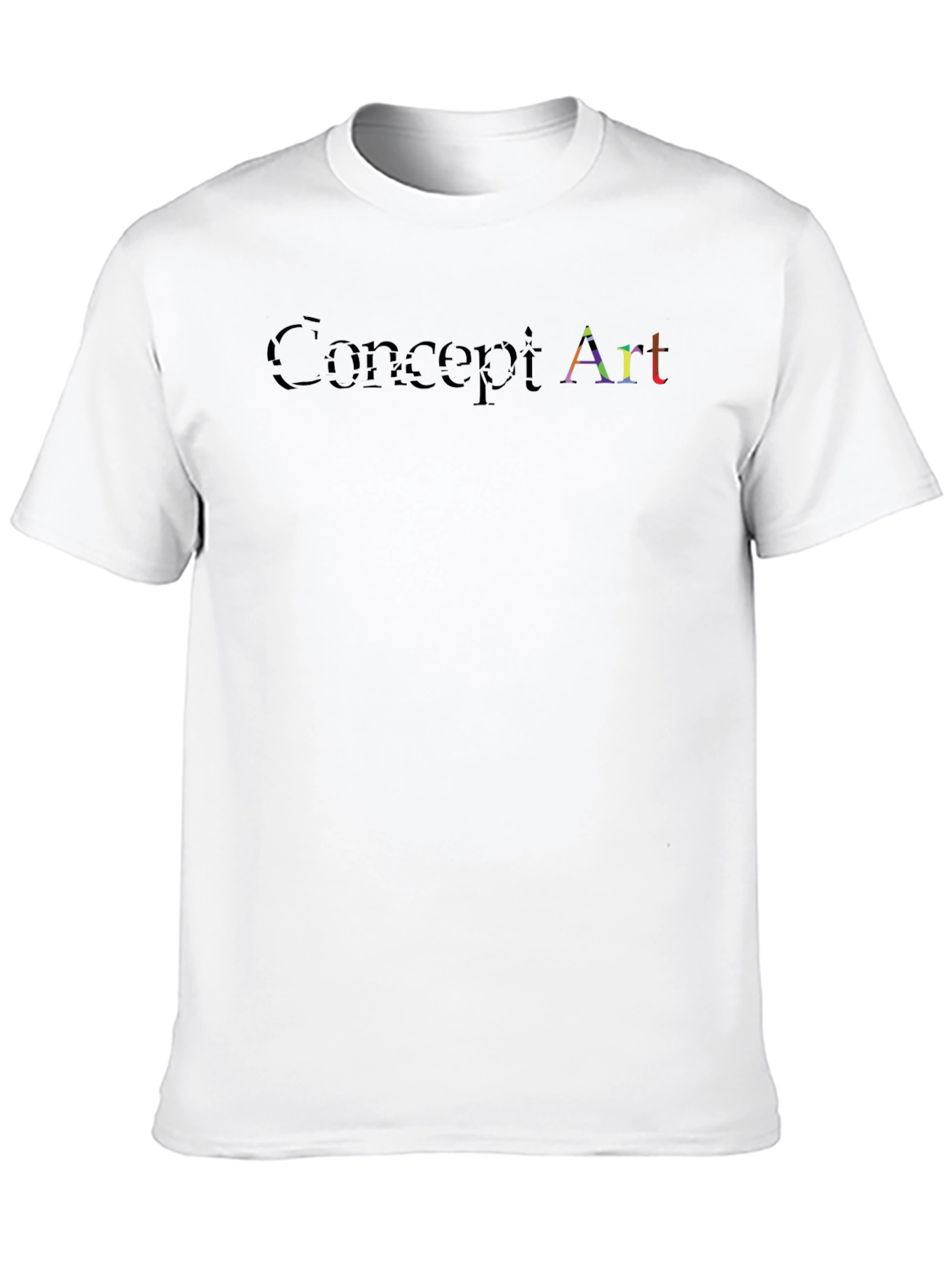 Black Concept Art T-Shirt - Men's Black Graphic Tee view 10