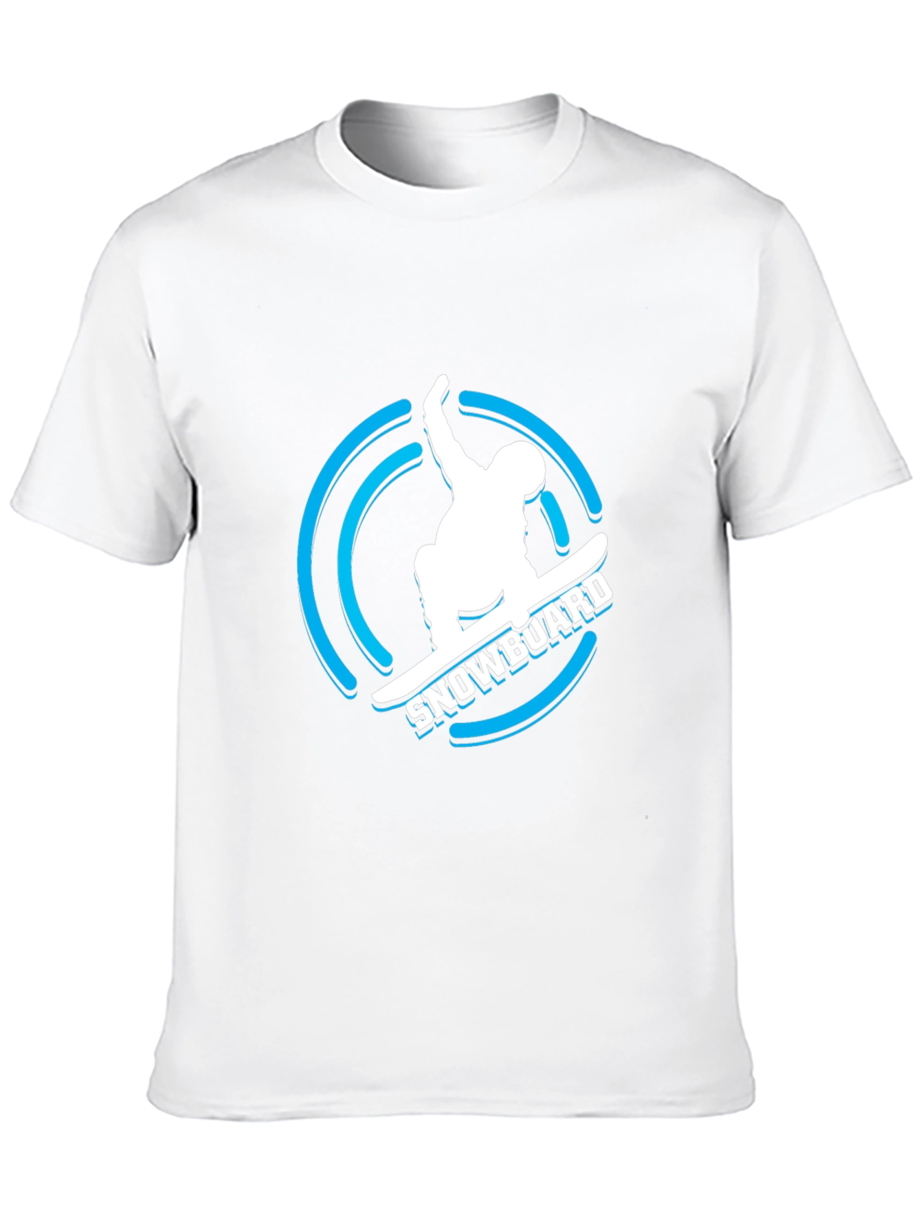 Black Cool Snowboard Graphic T-Shirt view 10