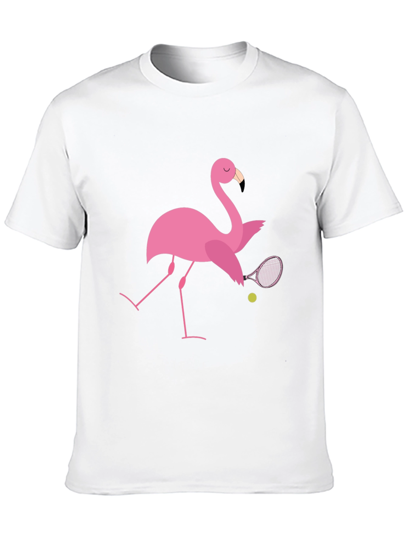 Black Flamingo Tennis T-Shirt: Quirky Design, Premium Comfort view 10