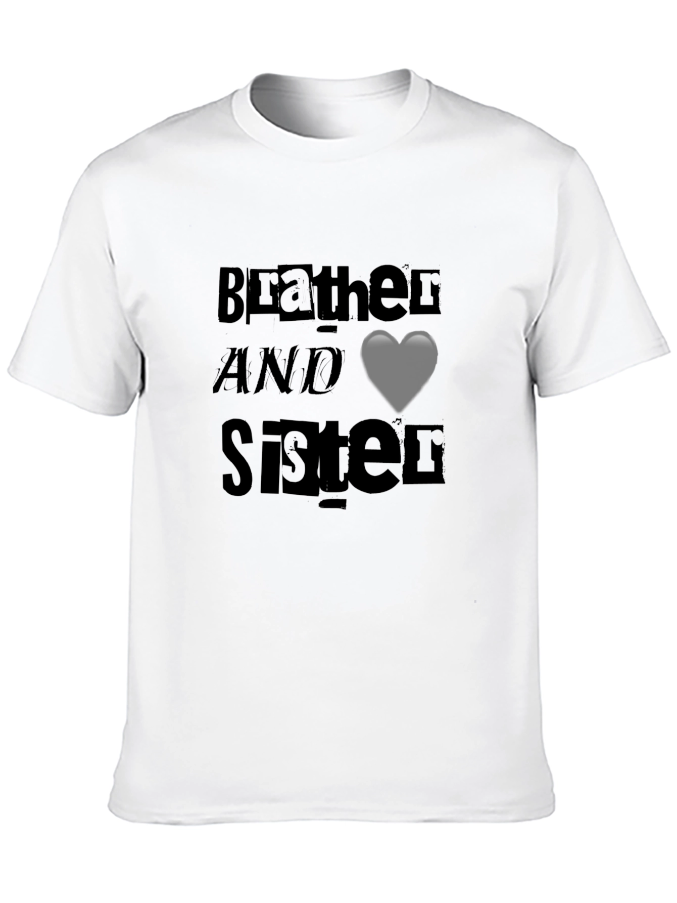 Black Brother and Sister T-Shirt - Black Graphic Tee view 10