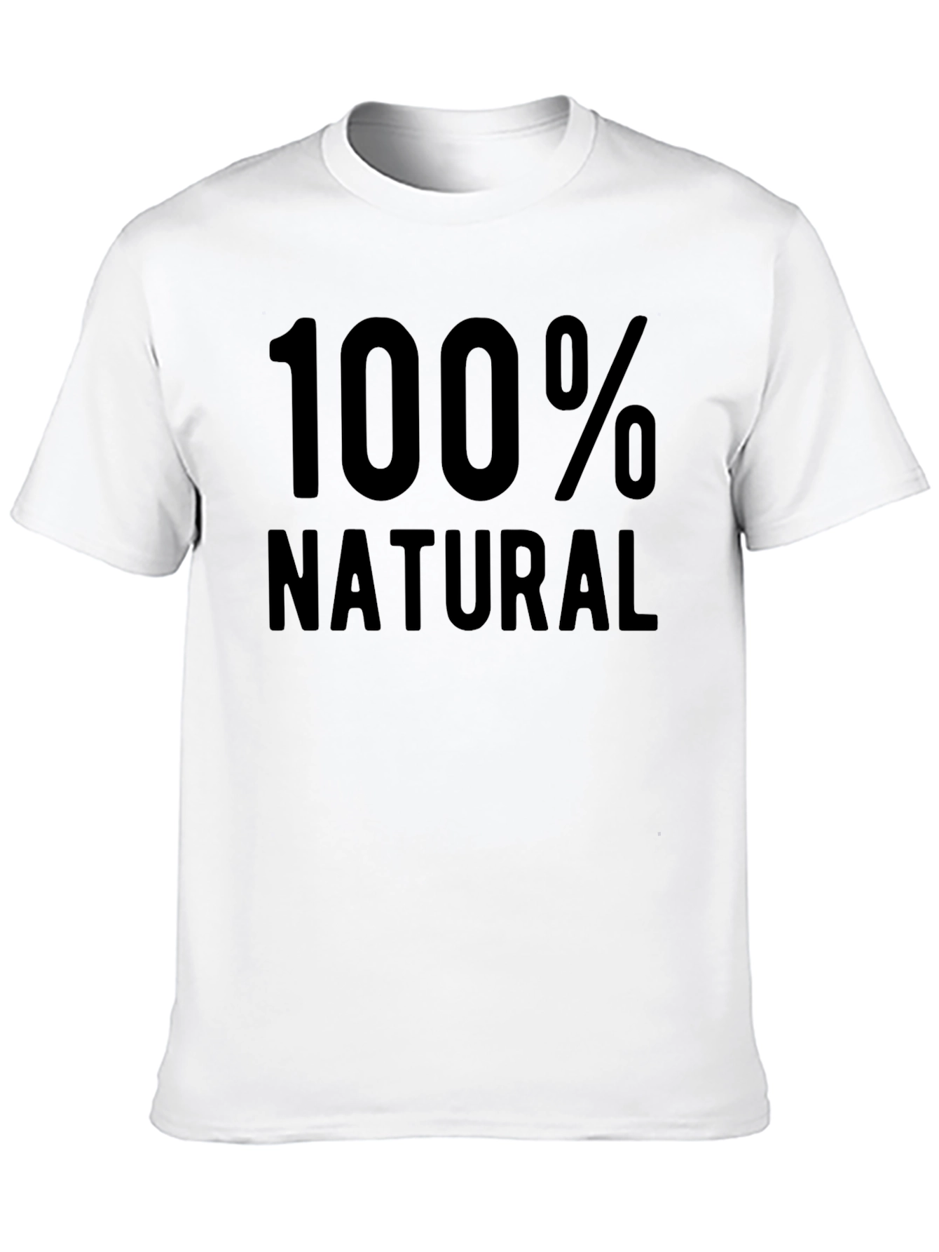 Black 100% Natural Black Graphic T-Shirt view 10