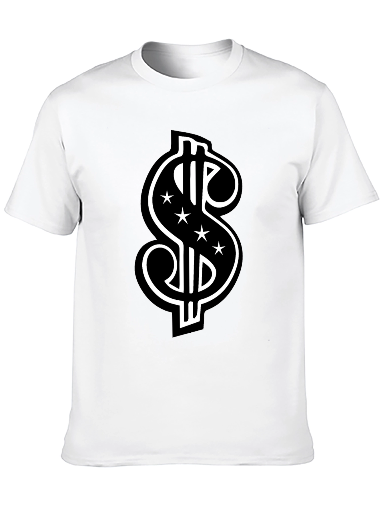 Black Dollar Sign Graphic Tee view 10