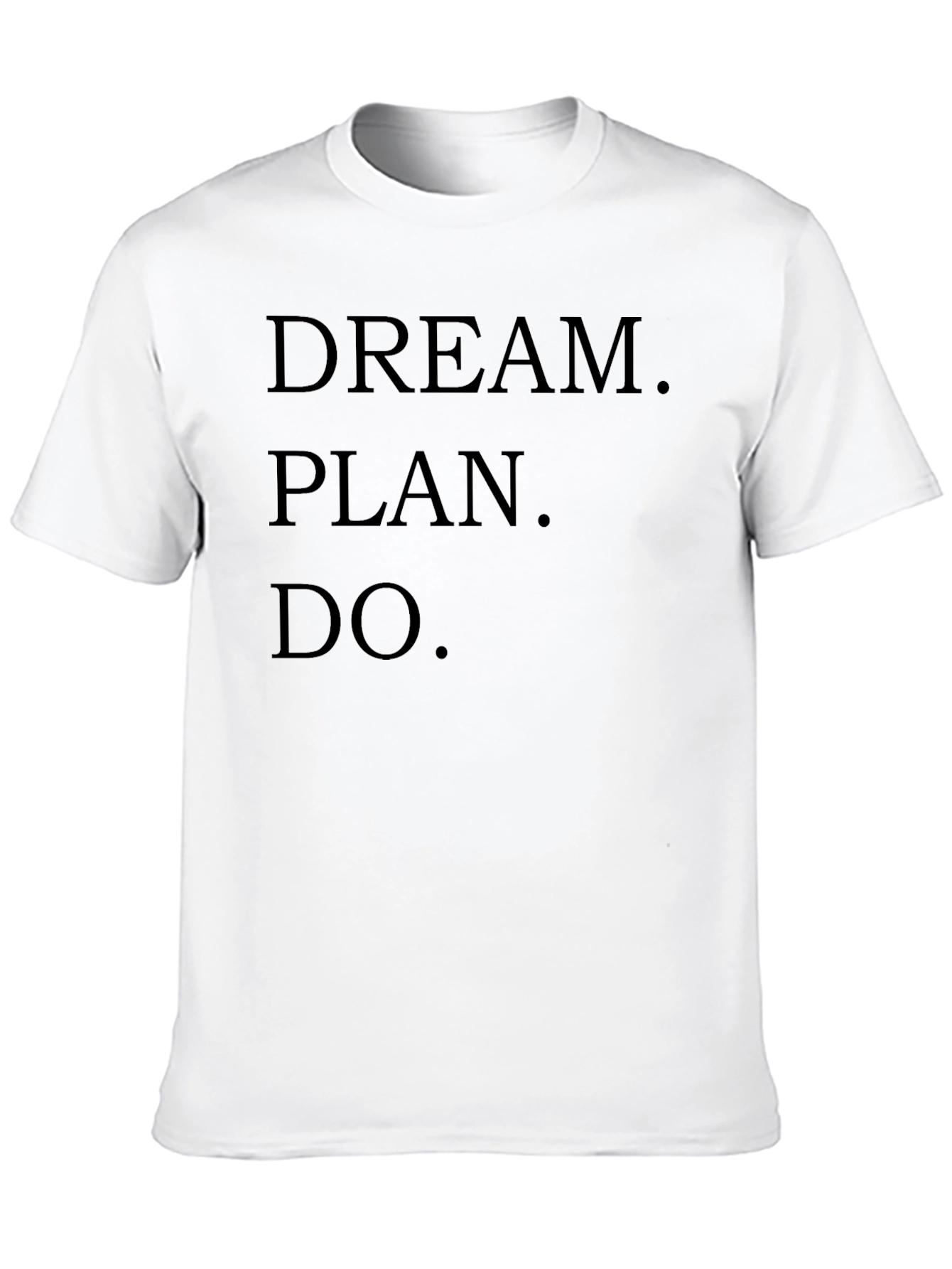 Black Dream Plan Do T-Shirt - Motivational Black Tee view 10