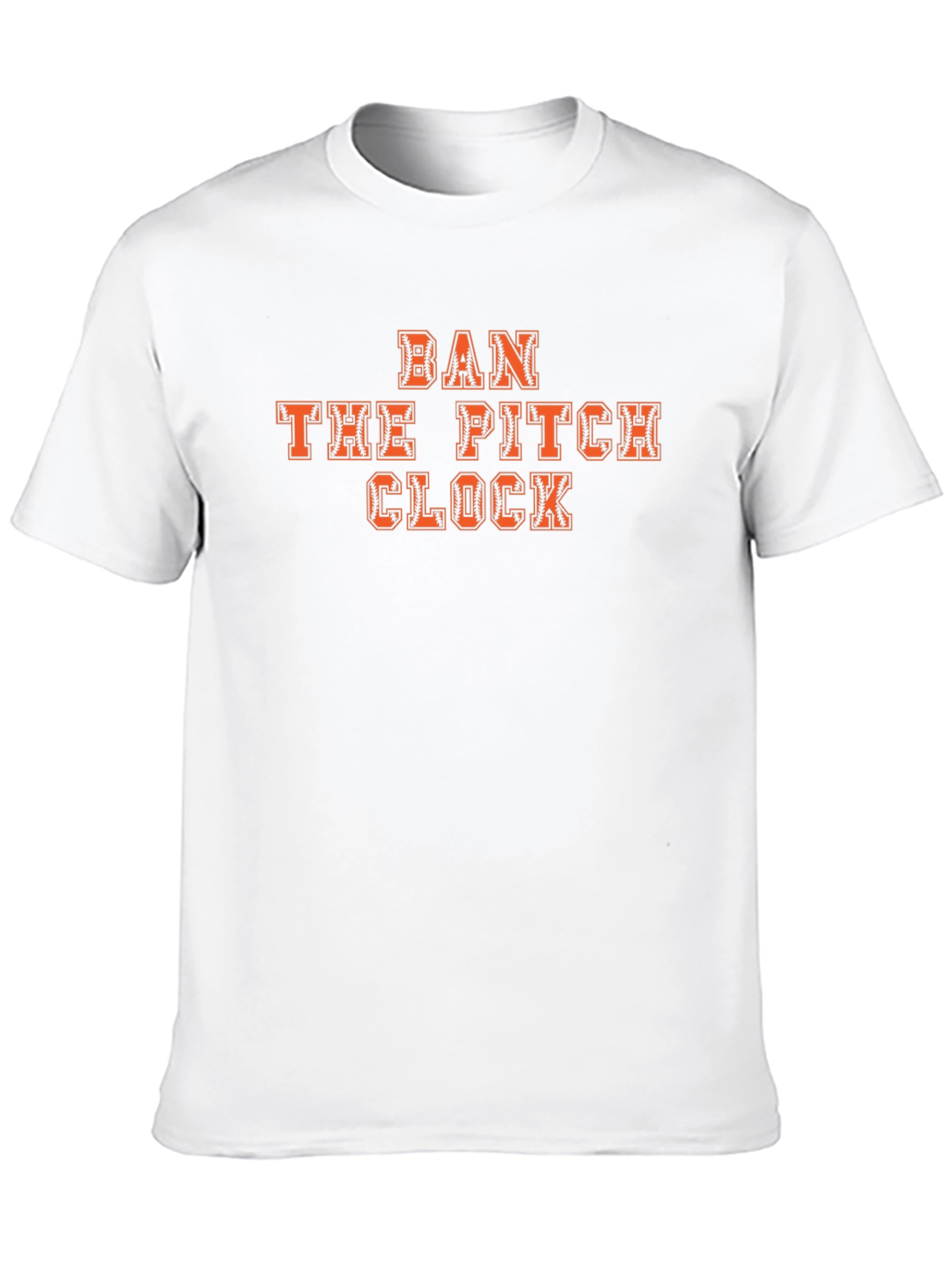 Black Ban The Pitch Clock Baseball T-Shirt view 10