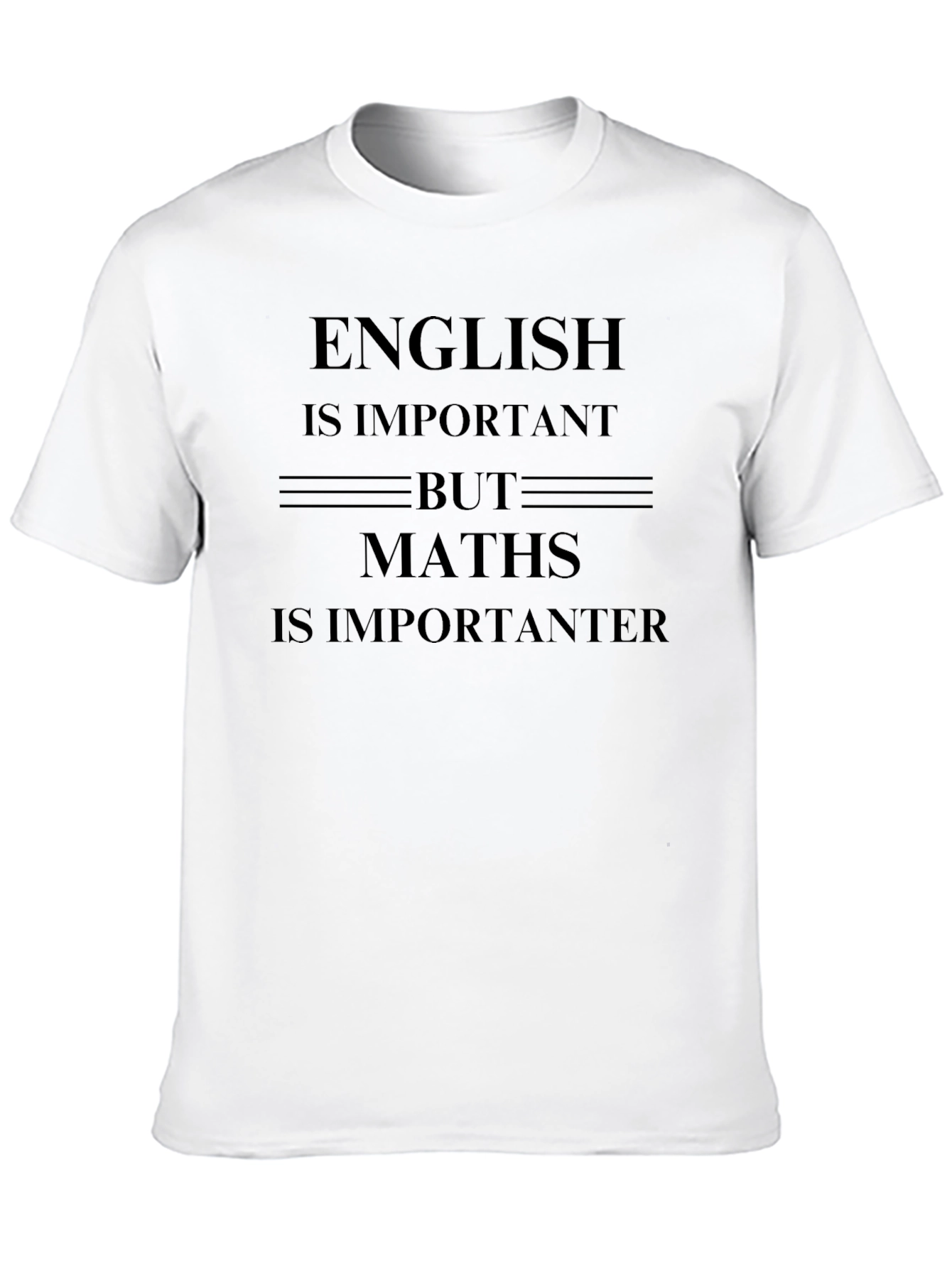 Black English vs. Maths T-Shirt - Importanter view 10